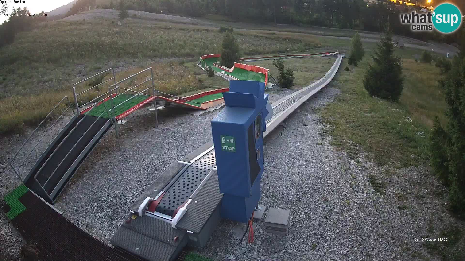 Live webcam Fužine toboggan run – Croatia