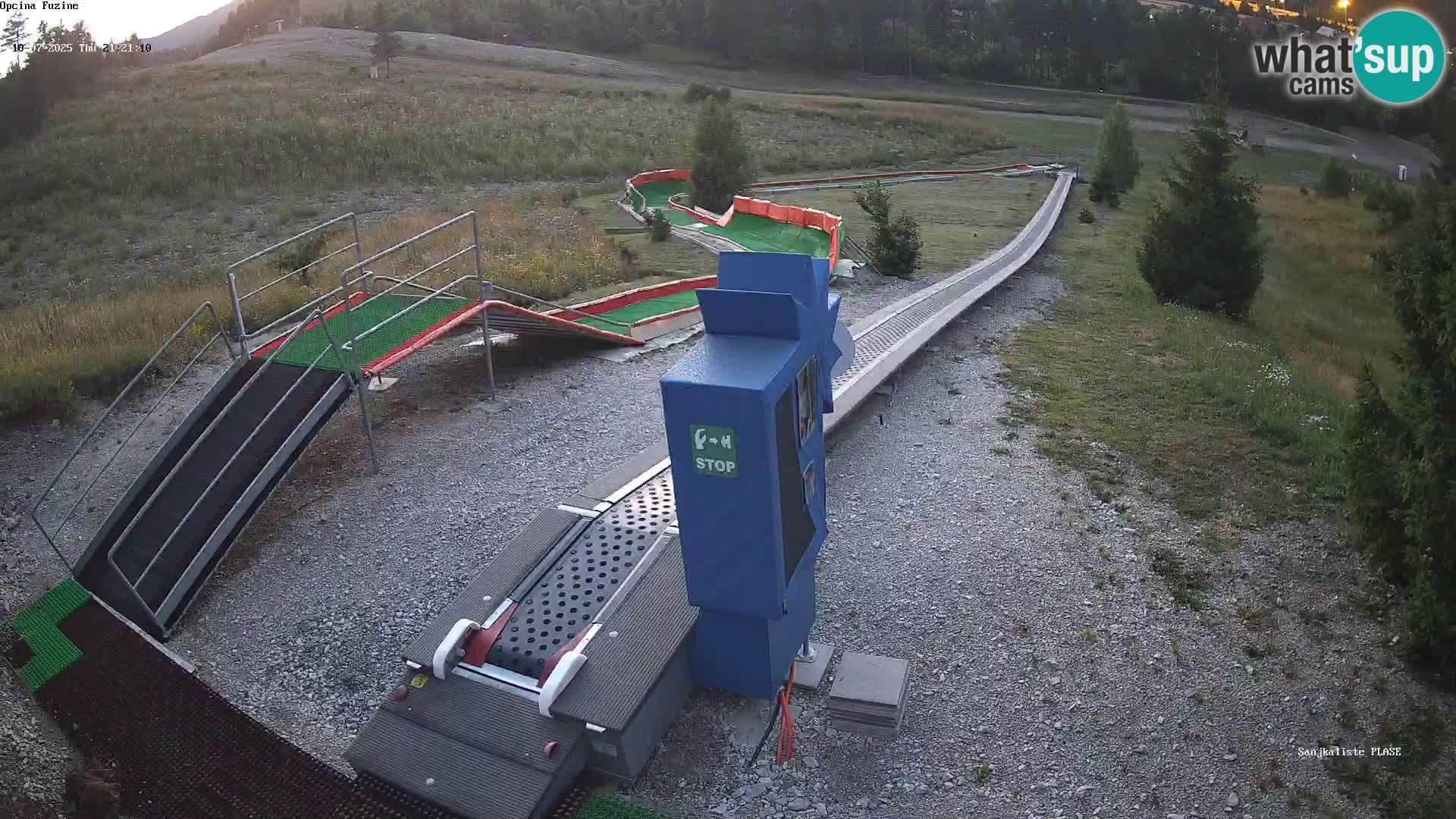 Live webcam Pista da slittino Fužine – Croazia
