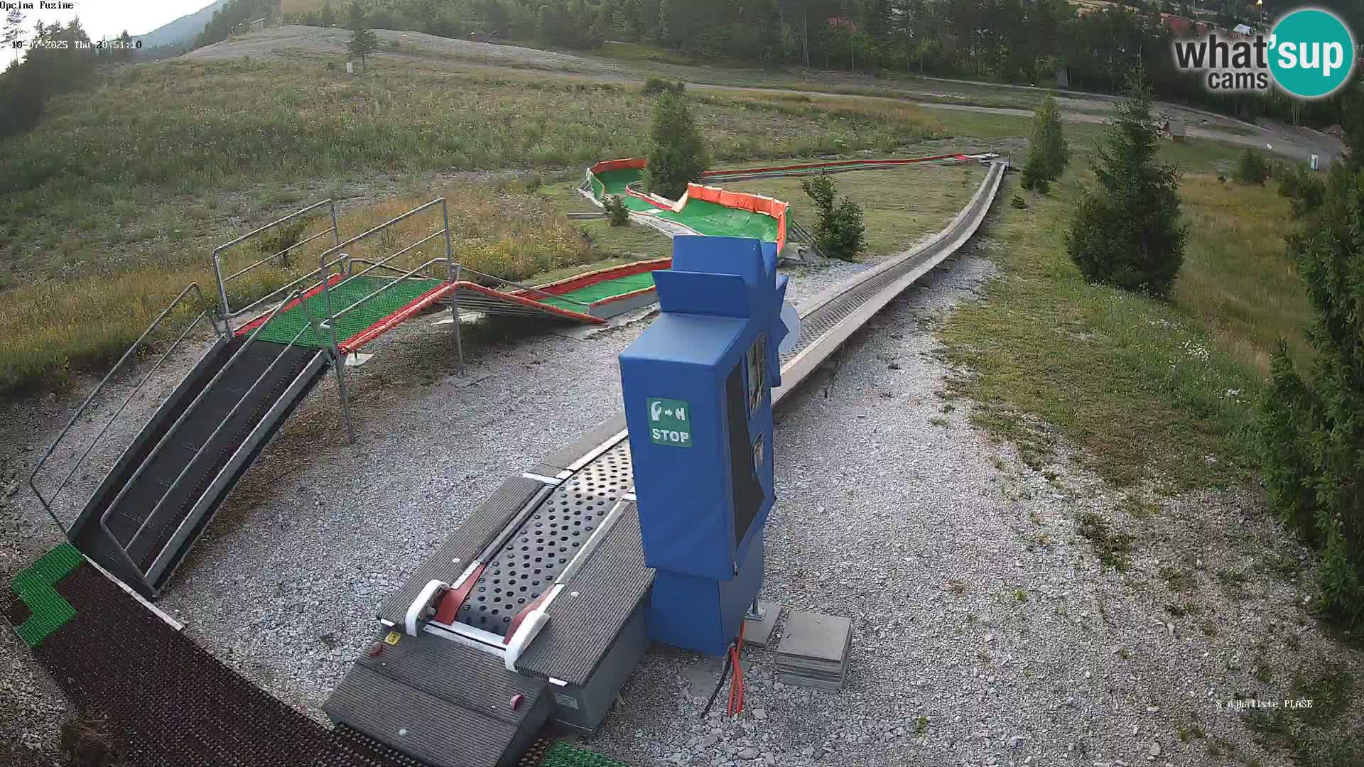 Live webcam Fužine toboggan run – Croatia