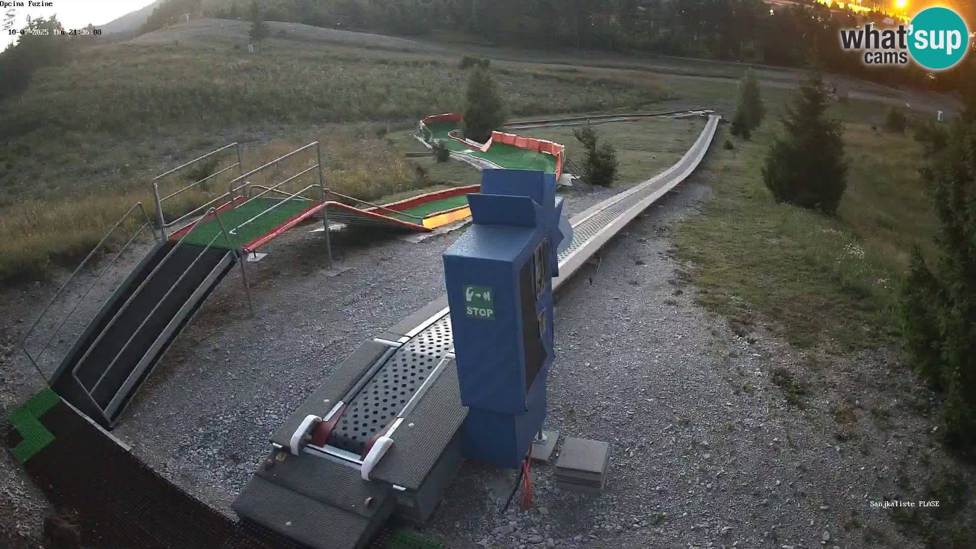 Live webcam Fužine toboggan run – Croatia