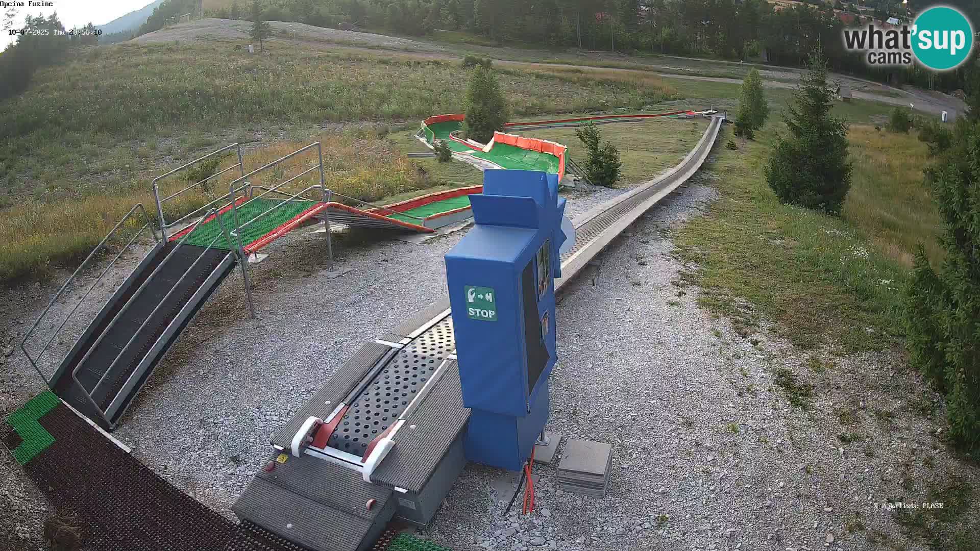 Live webcam Fužine toboggan run – Croatia