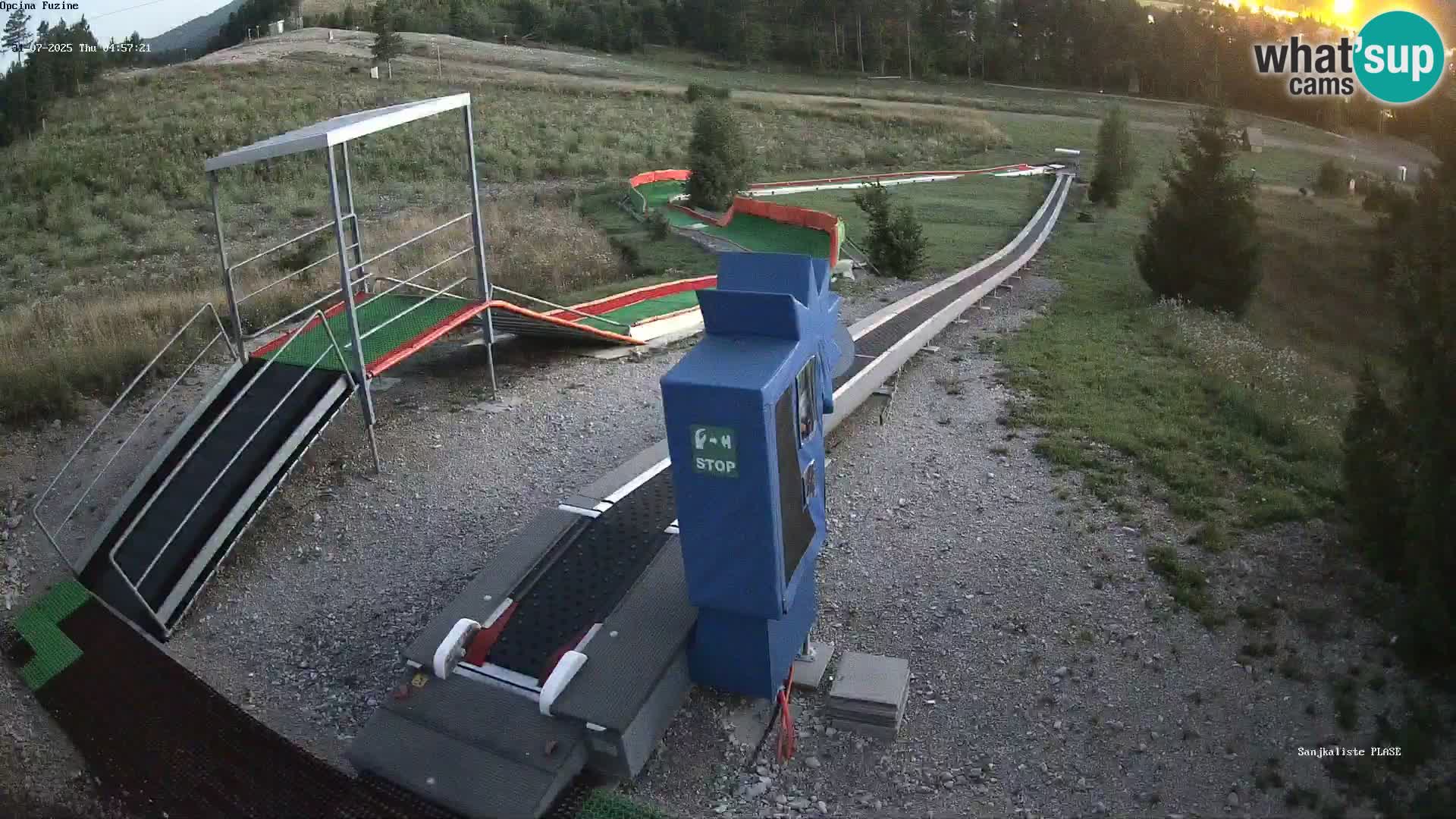 Live webcam Fužine toboggan run – Croatia