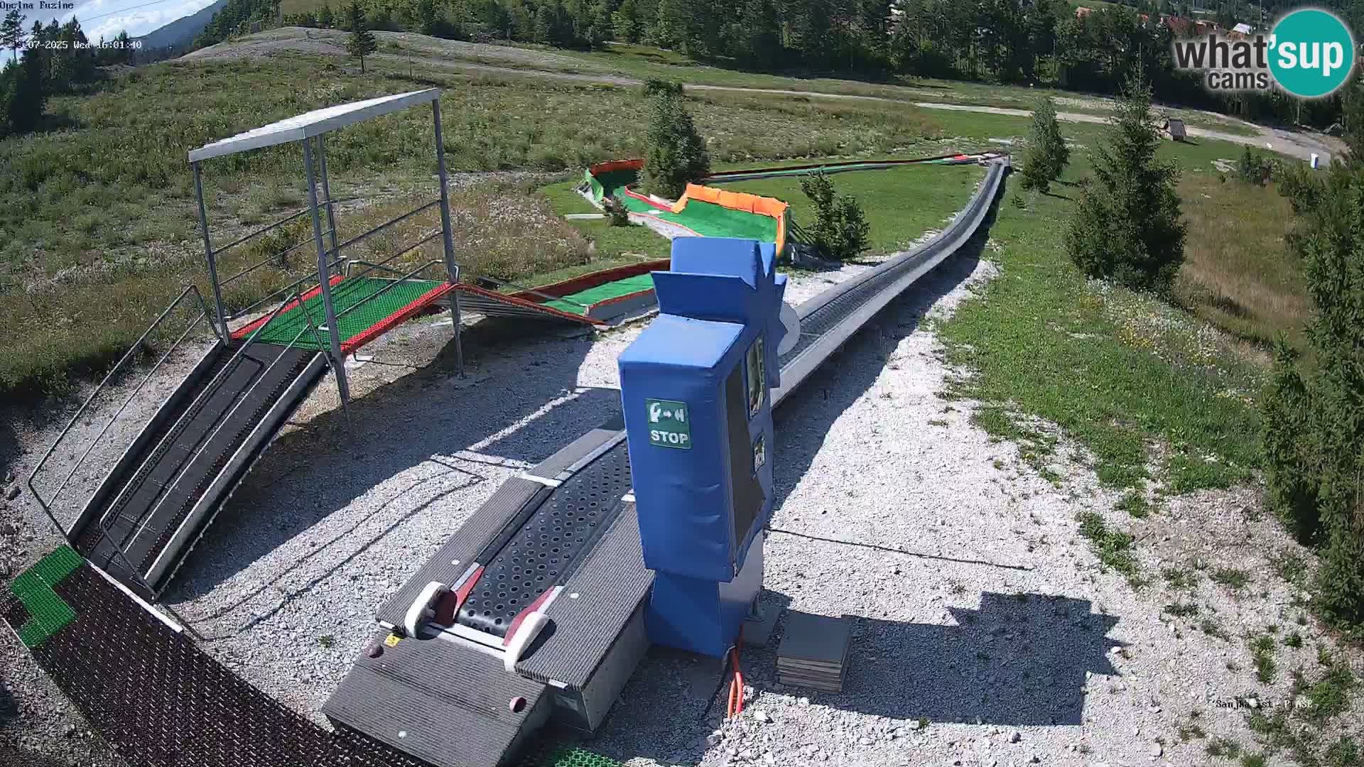 Live webcam Pista da slittino Fužine – Croazia