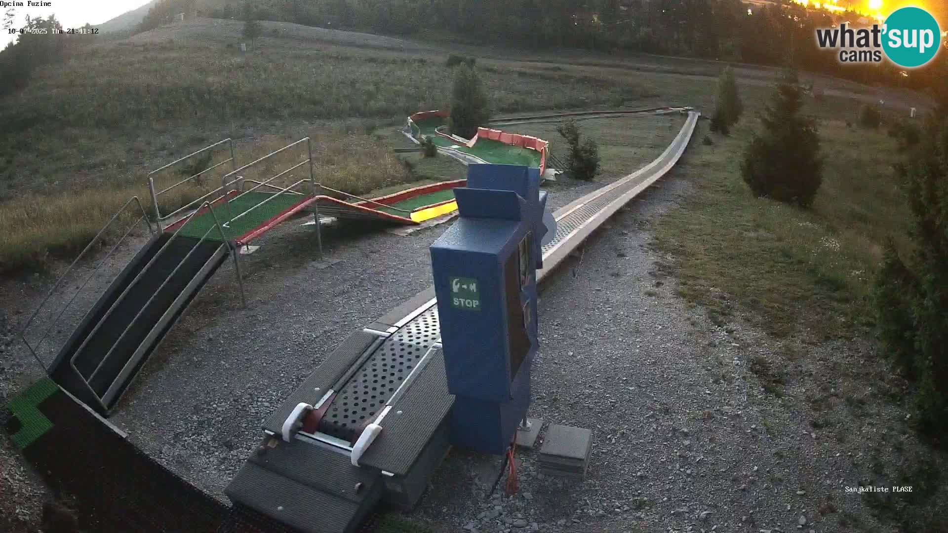 Live webcam Fužine toboggan run – Croatia