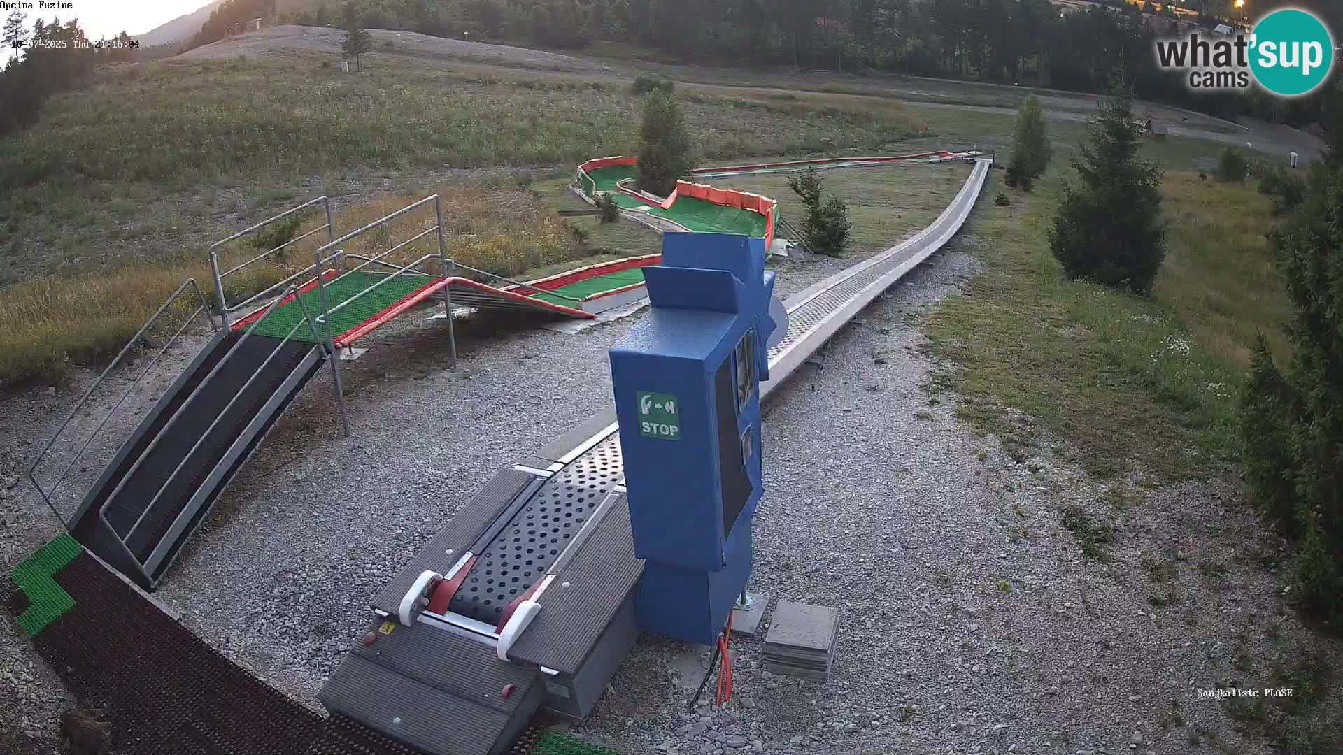 Live webcam Fužine toboggan run – Croatia