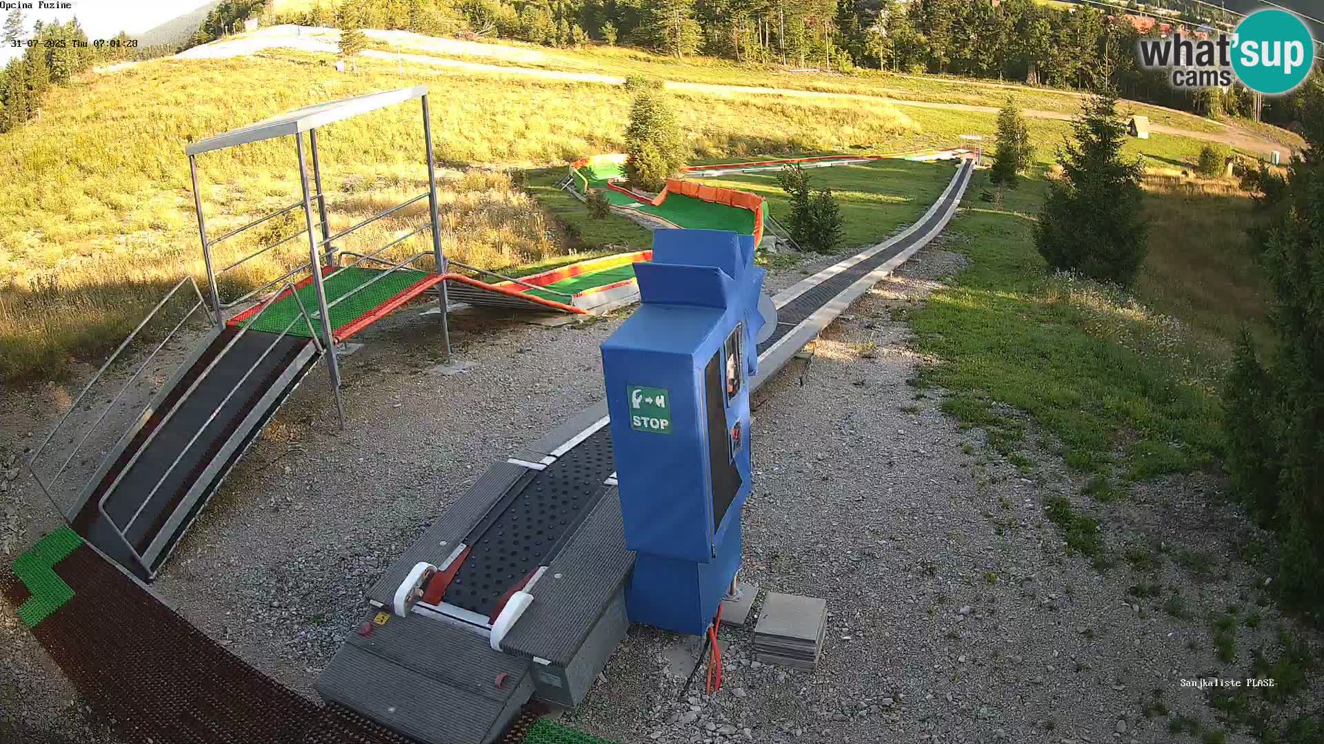 Live webcam Pista da slittino Fužine – Croazia
