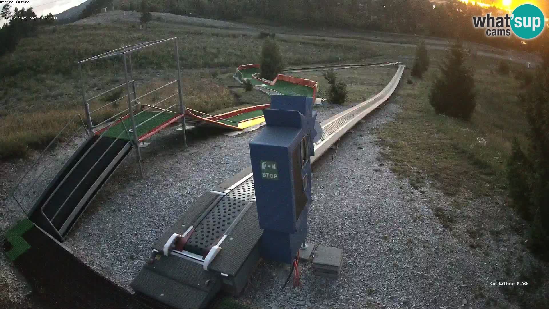 Live webcam Fužine toboggan run – Croatia