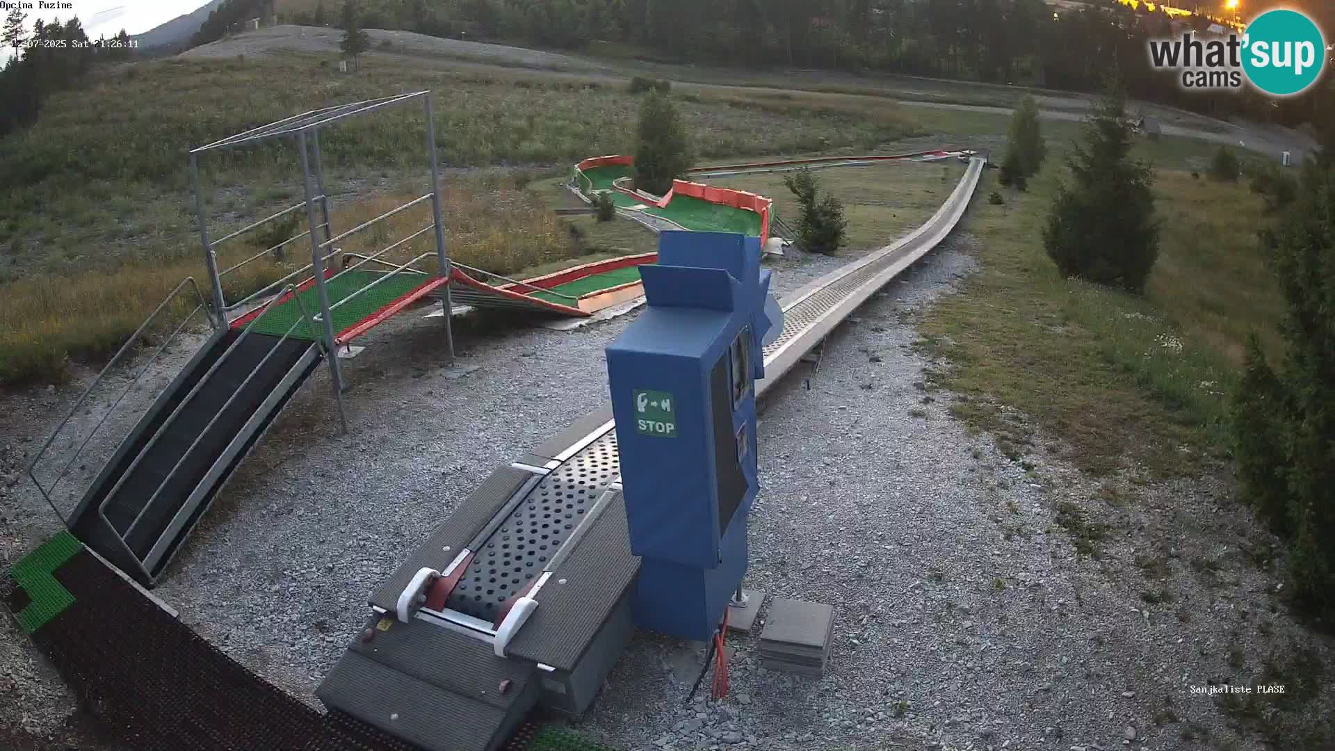 Live webcam Fužine toboggan run – Croatia