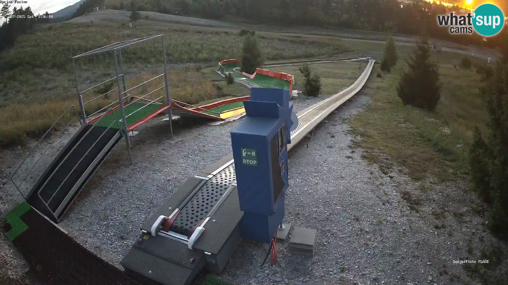 Live webcam Fužine toboggan run – Croatia
