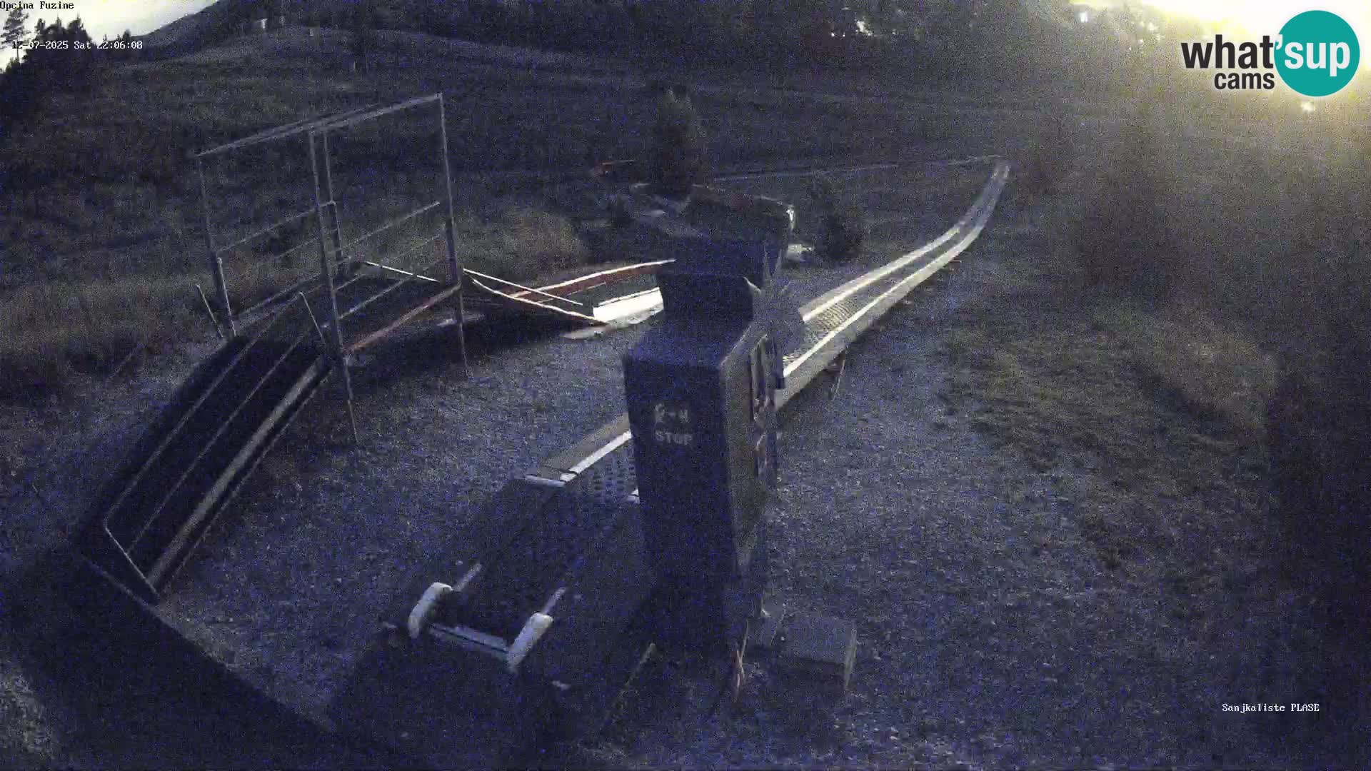 Live webcam Pista da slittino Fužine – Croazia