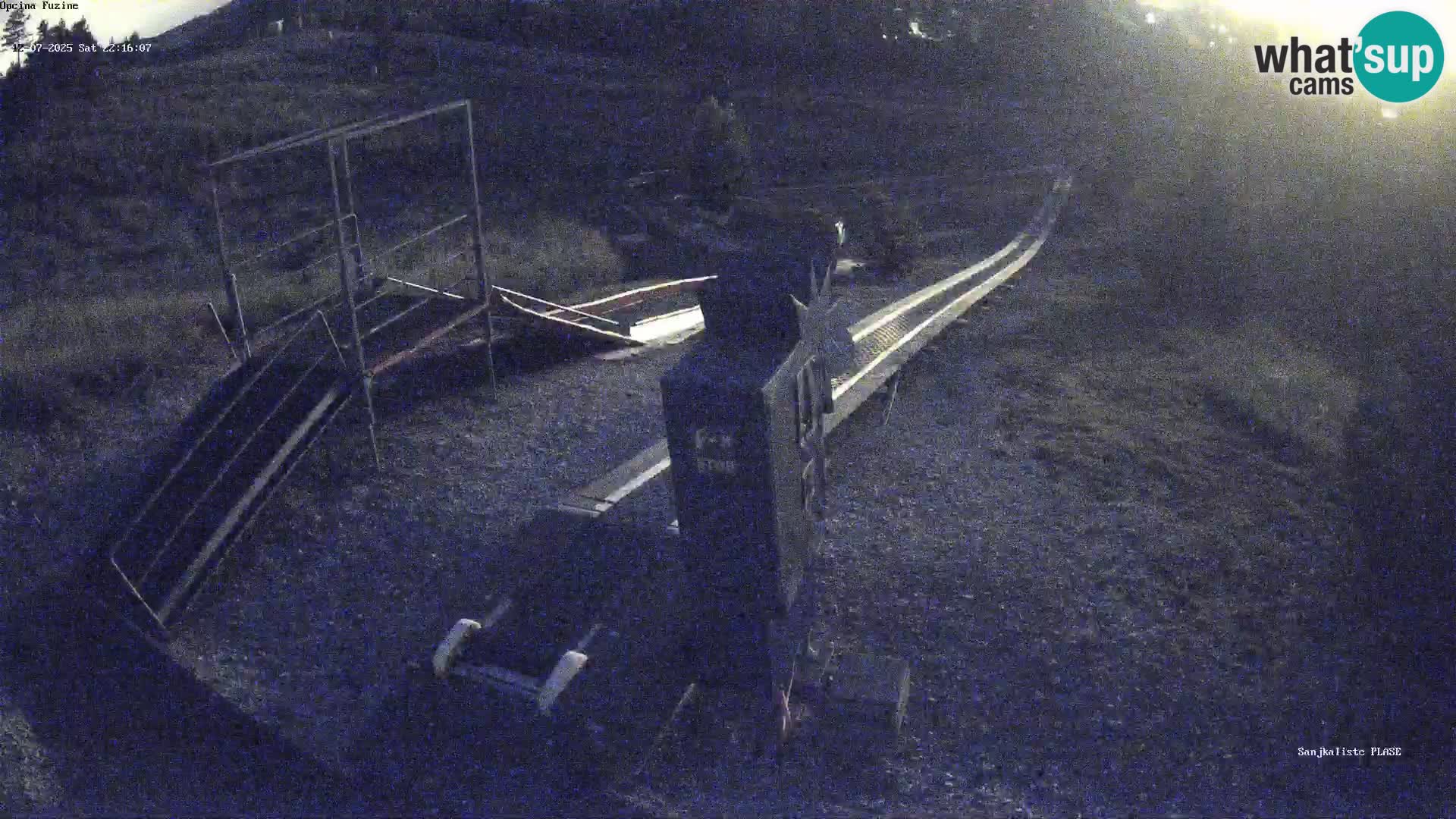 Live webcam Pista da slittino Fužine – Croazia