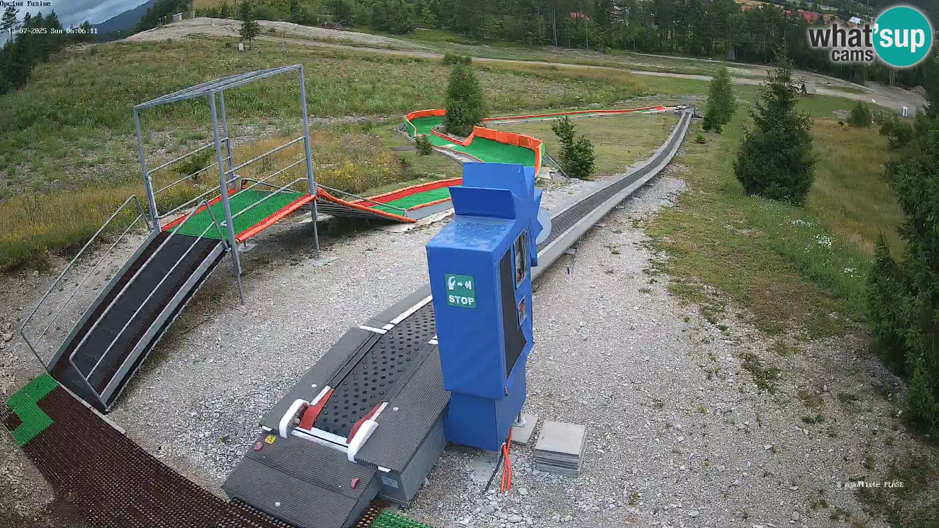 Live webcam Fužine toboggan run – Croatia