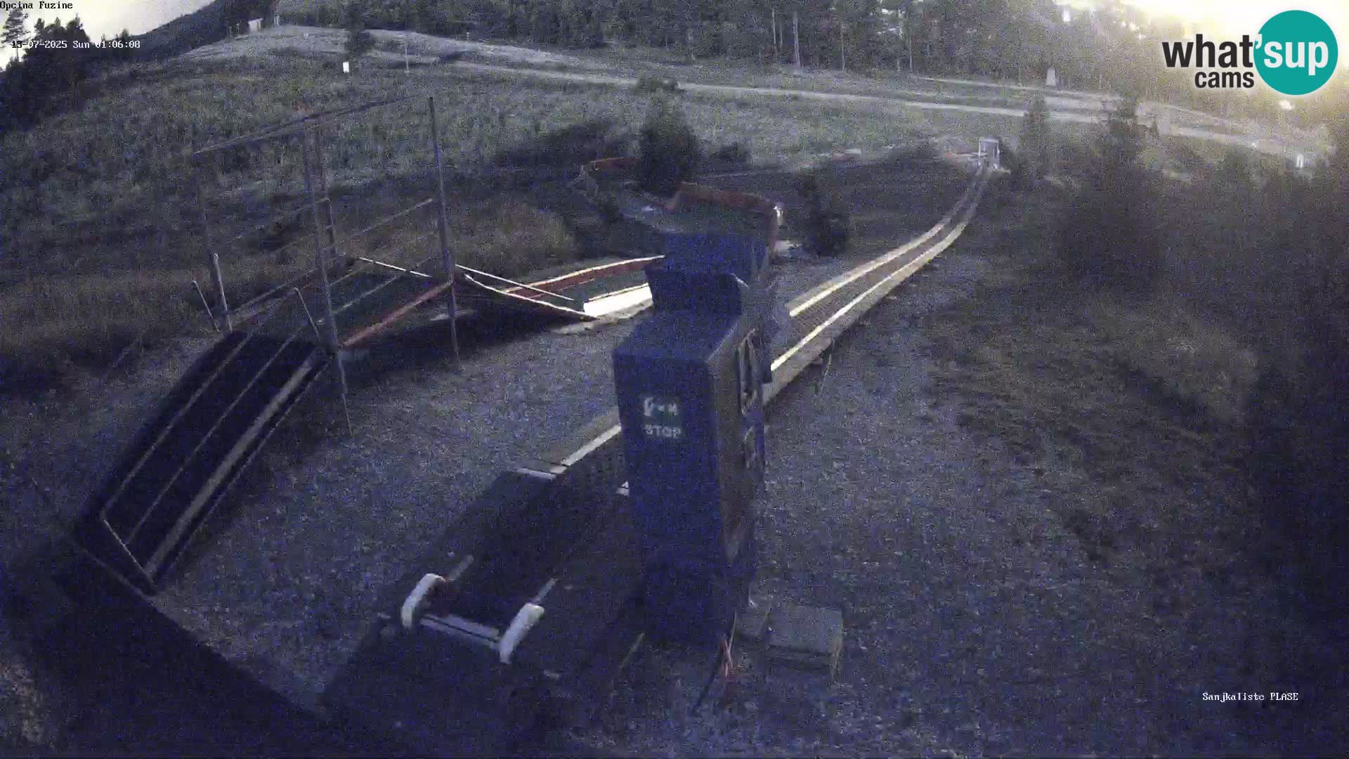 Live webcam Fužine toboggan run – Croatia