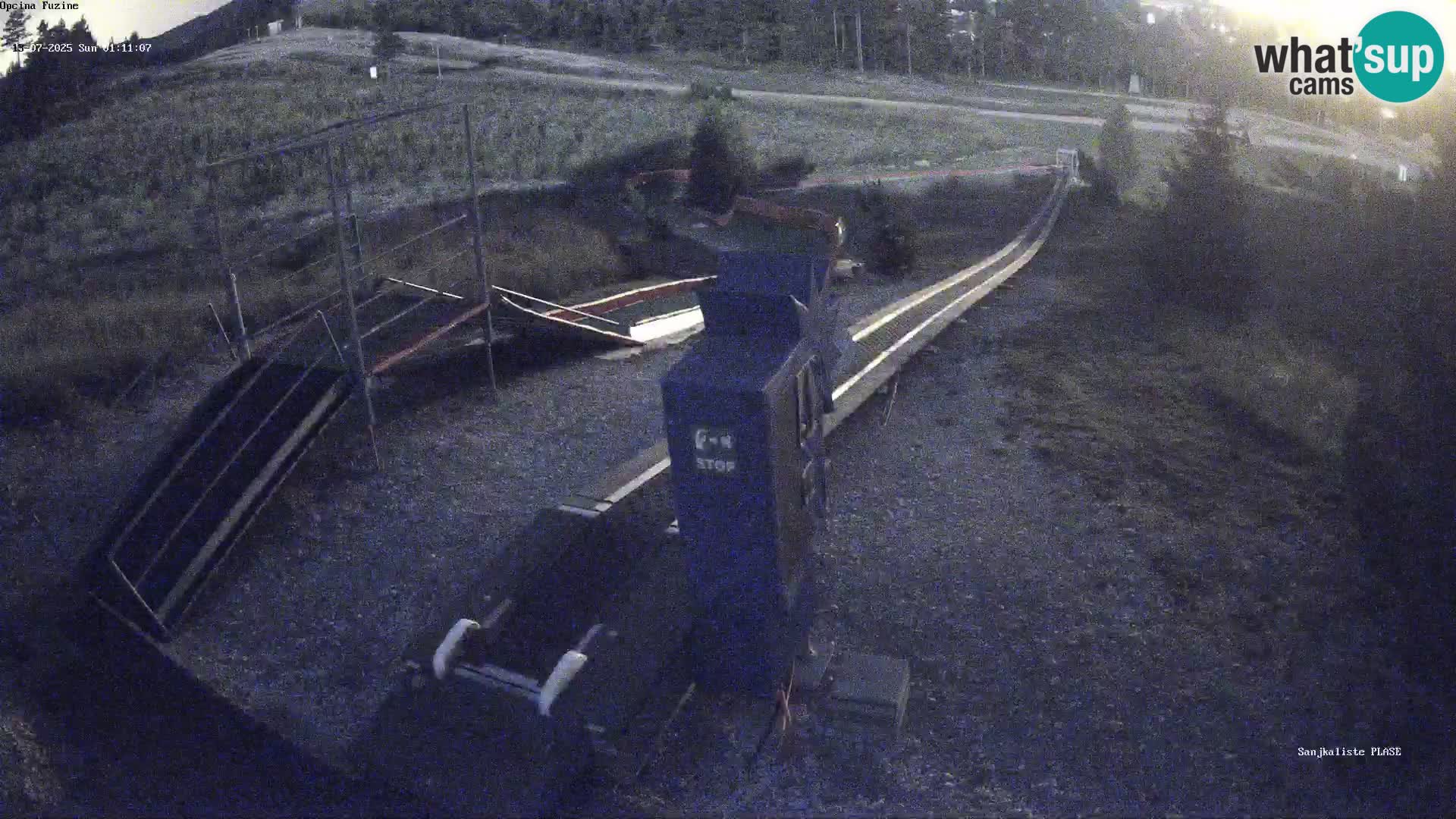 Live webcam Fužine toboggan run – Croatia