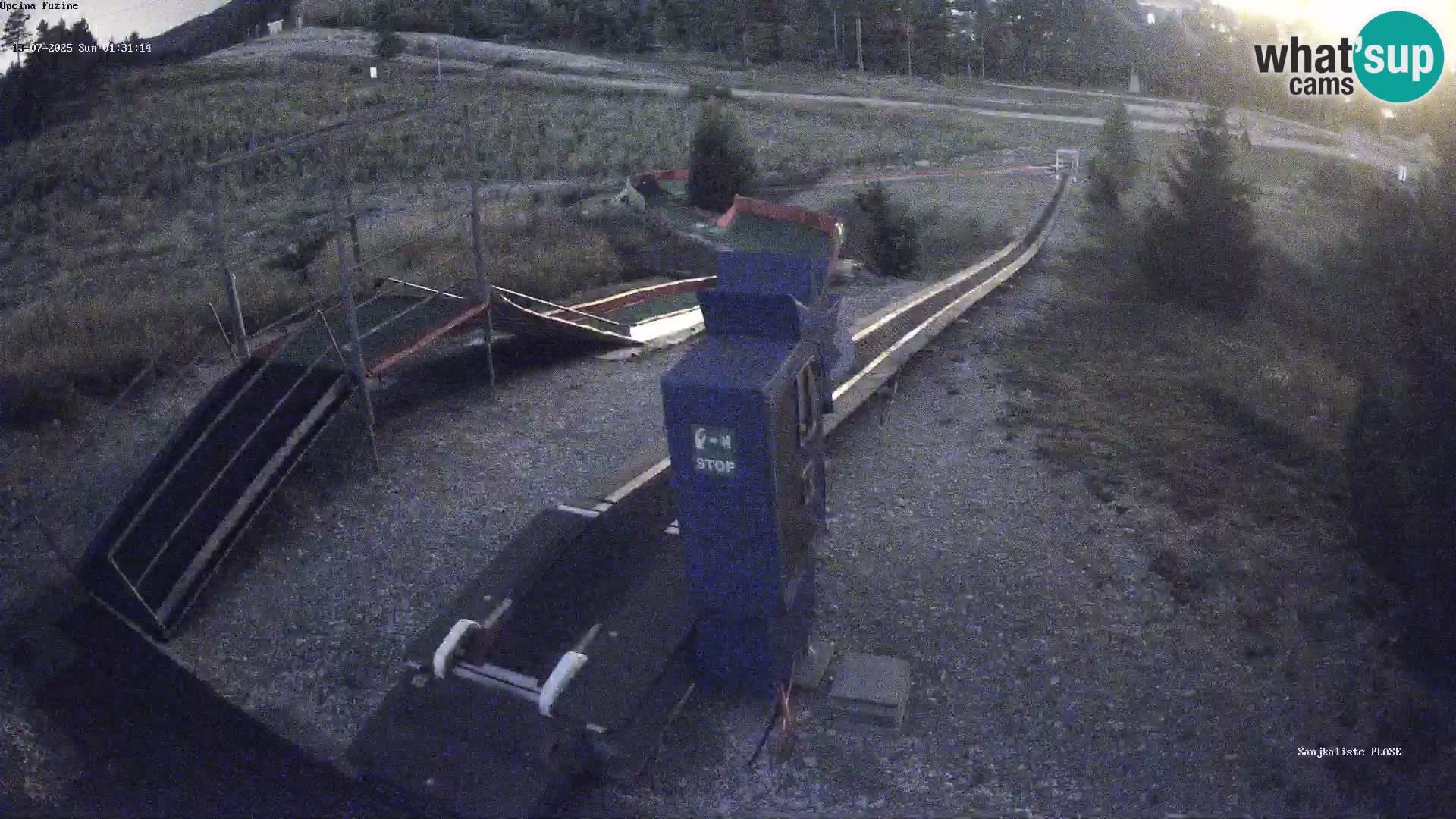 Live webcam Pista da slittino Fužine – Croazia