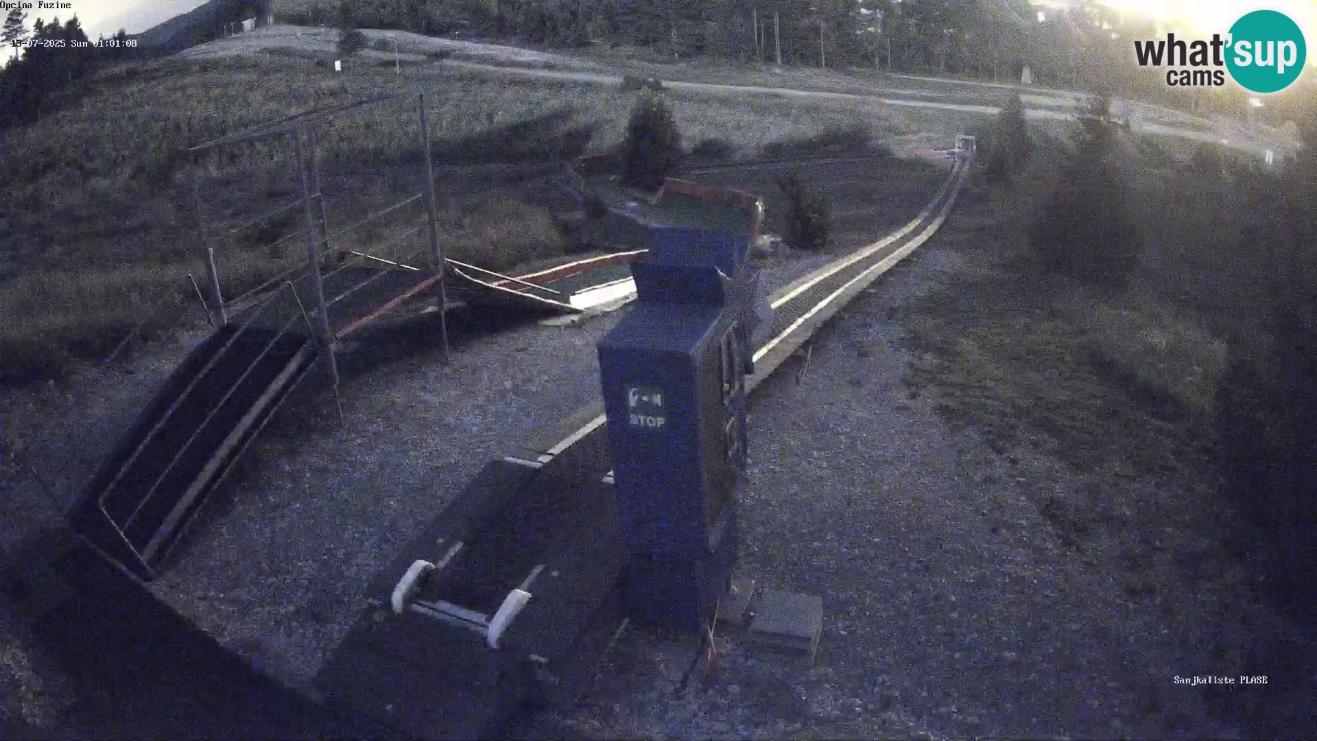 Webcam en direct Piste de luge de Fužine – Croatie