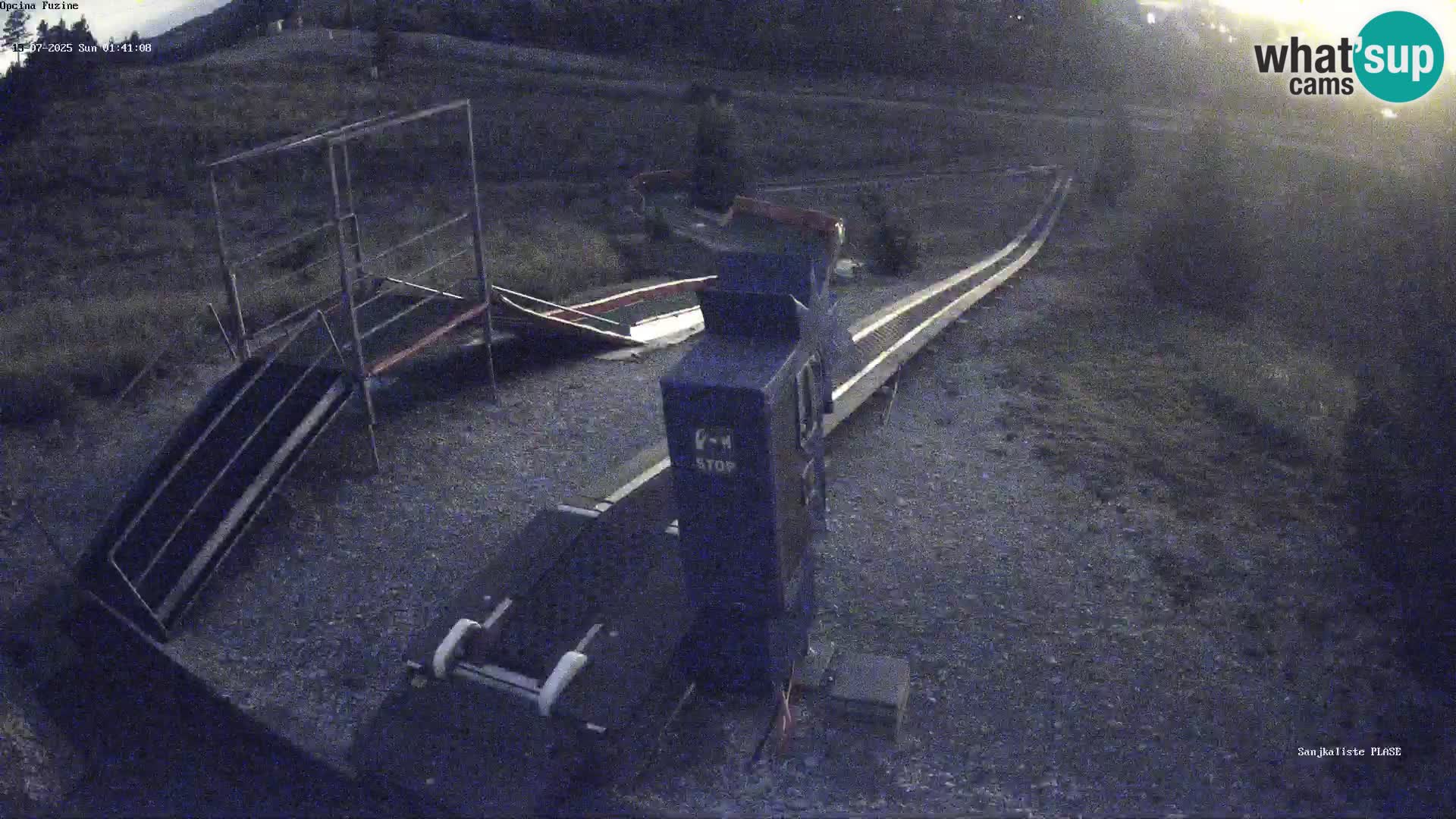 Live webcam Fužine toboggan run – Croatia
