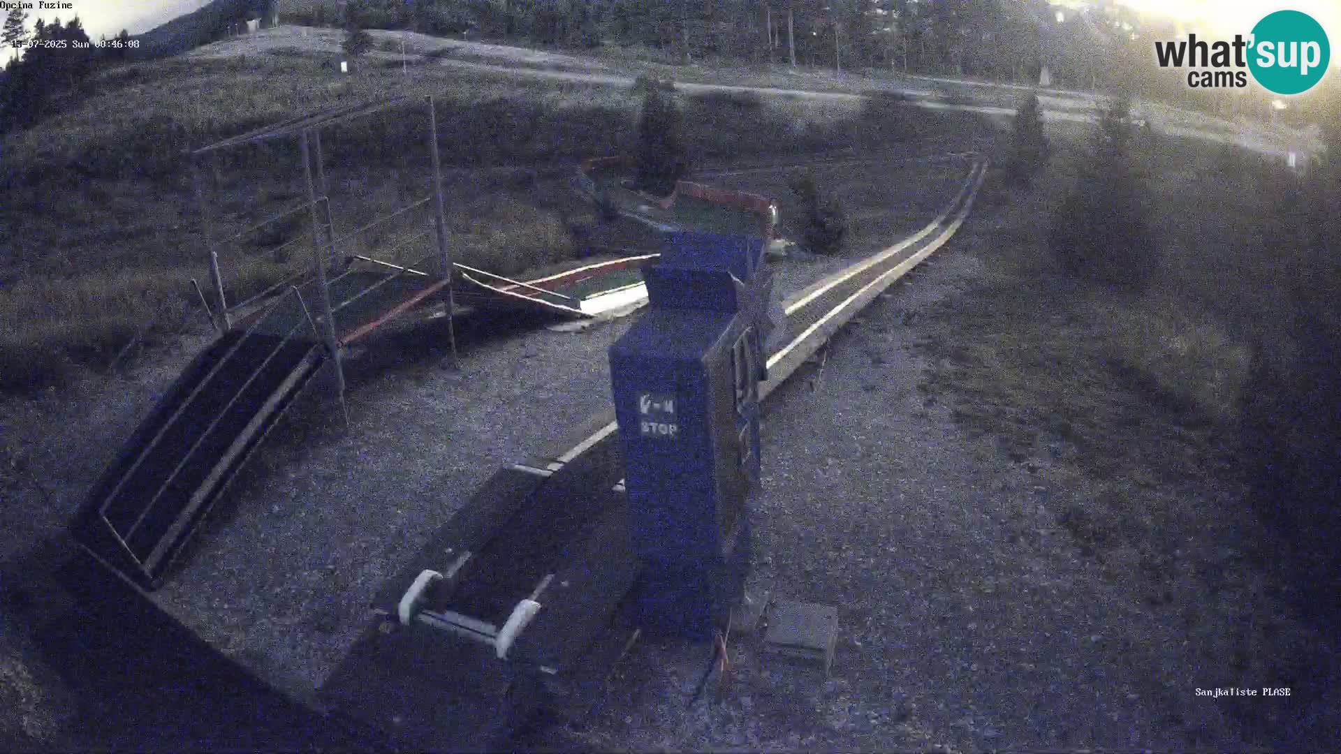 Live webcam Fužine toboggan run – Croatia