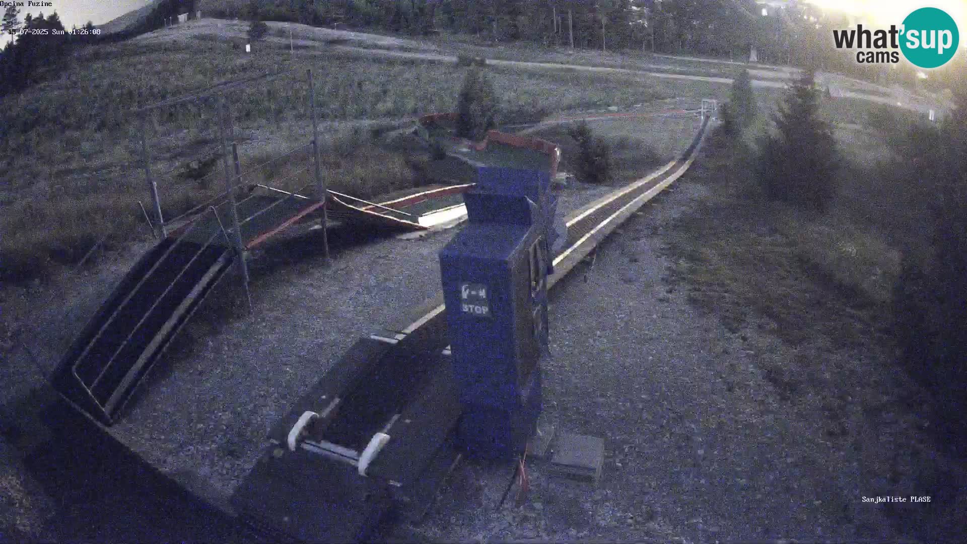 Live webcam Pista da slittino Fužine – Croazia