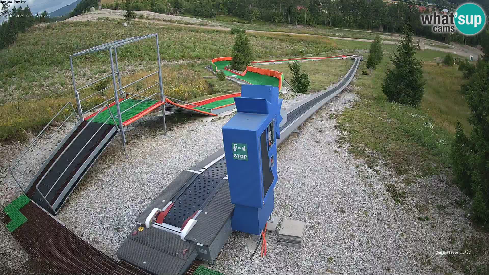 Spletna kamera v živo Sankališče Fužine – Hrvaška