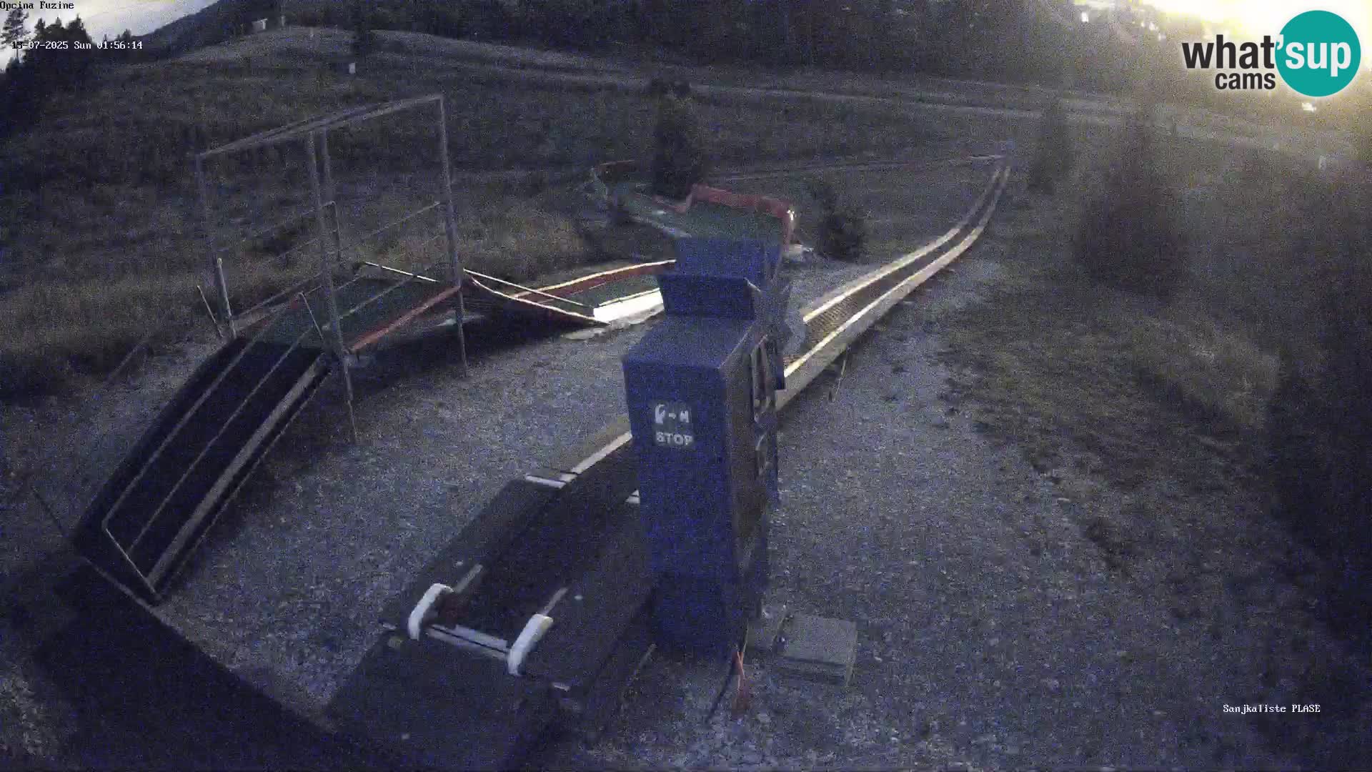 Live webcam Pista da slittino Fužine – Croazia
