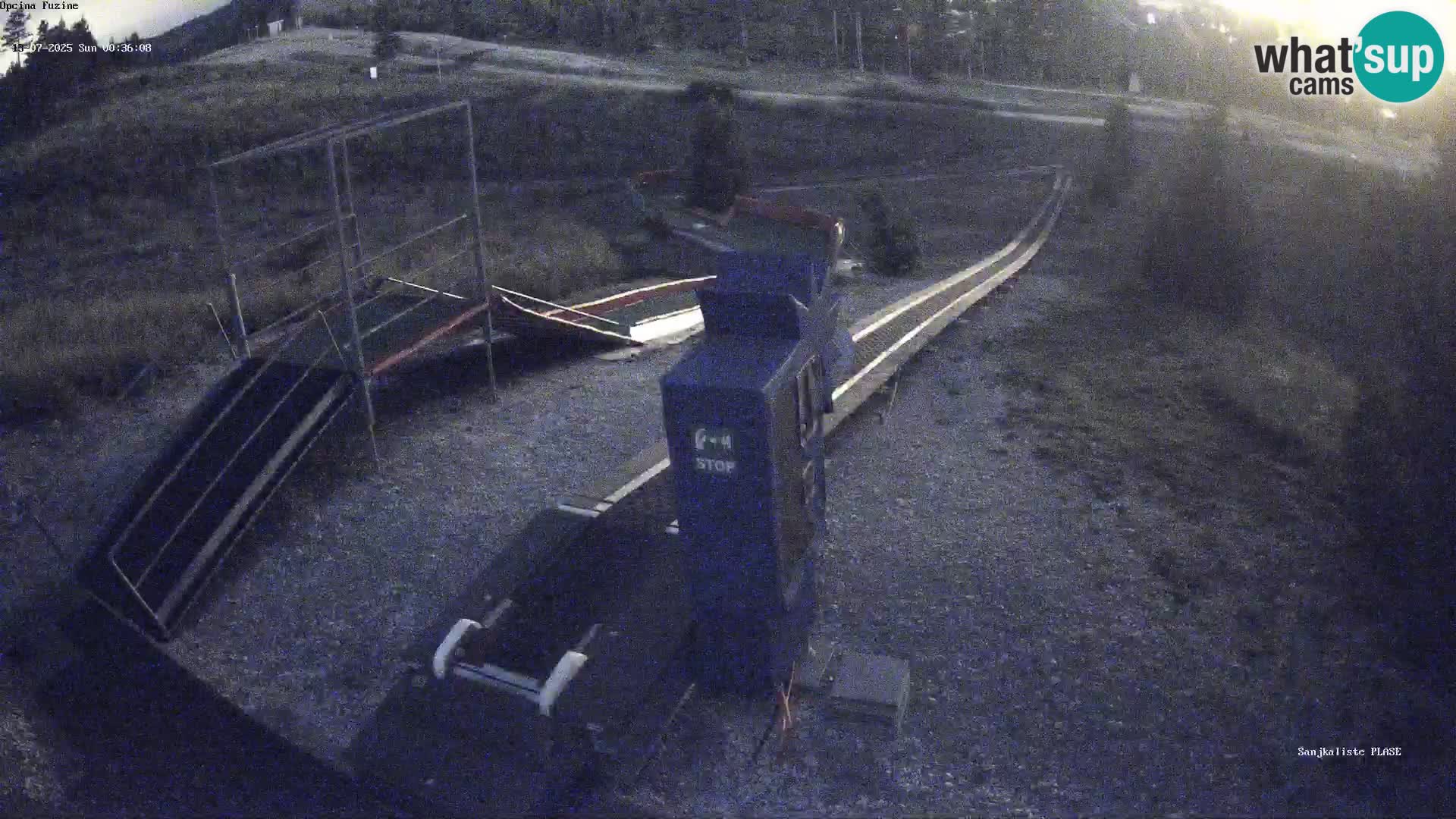 Live webcam Pista da slittino Fužine – Croazia