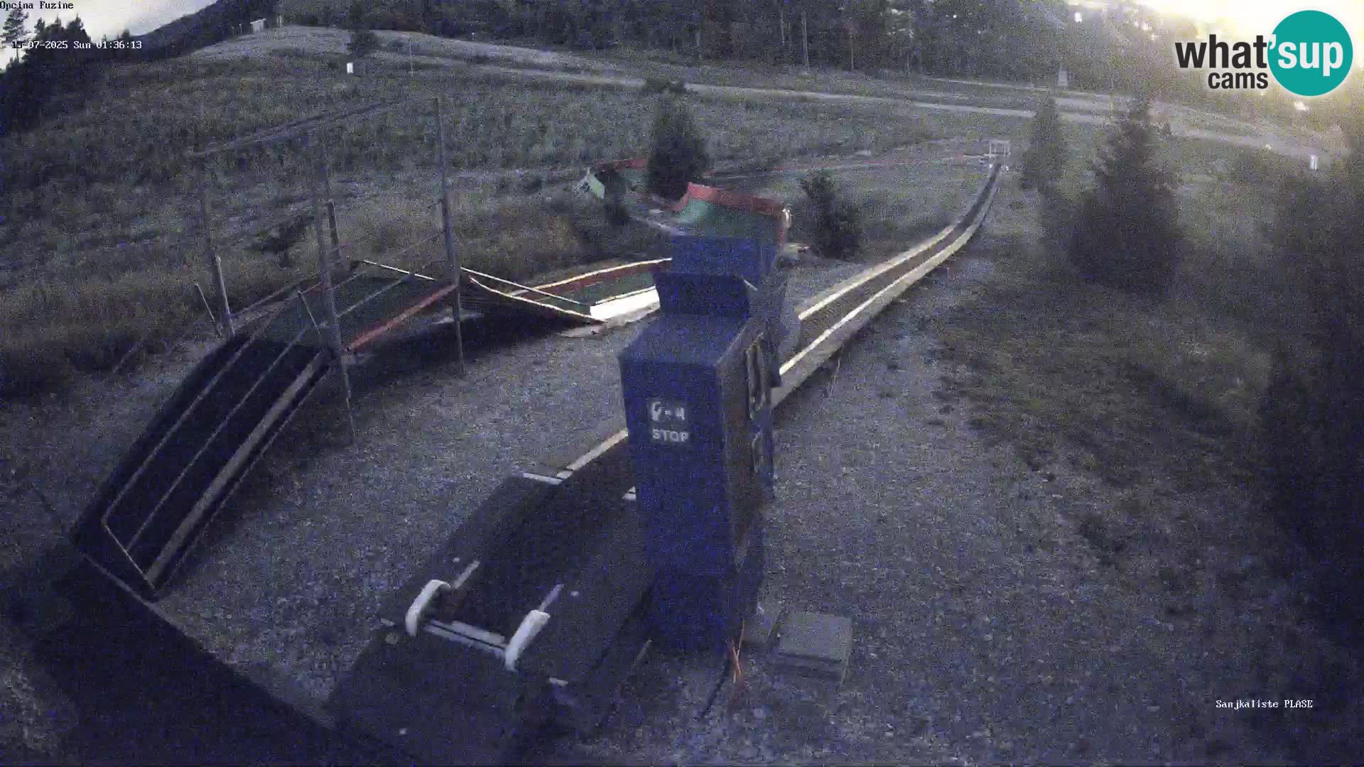 Webcam en direct Piste de luge de Fužine – Croatie