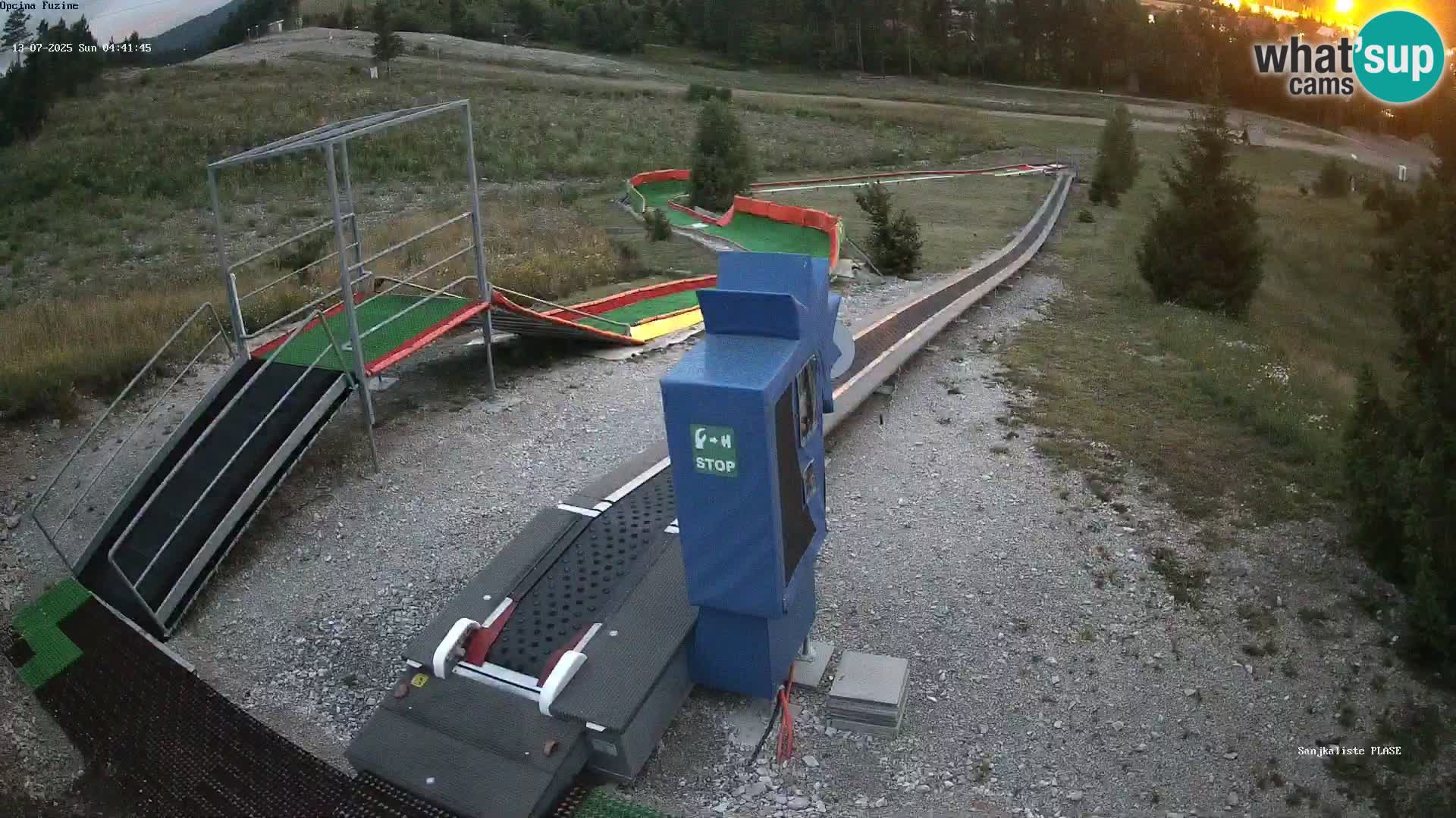 Live webcam Fužine toboggan run – Croatia