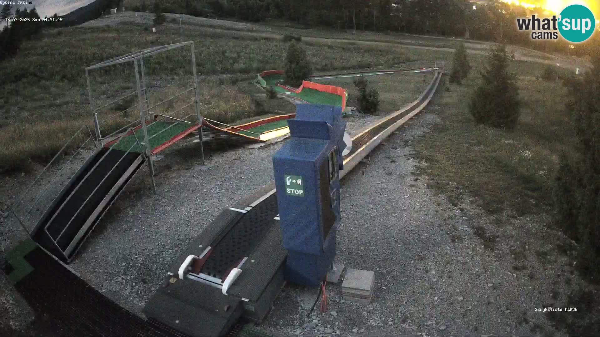 Live webcam Fužine toboggan run – Croatia