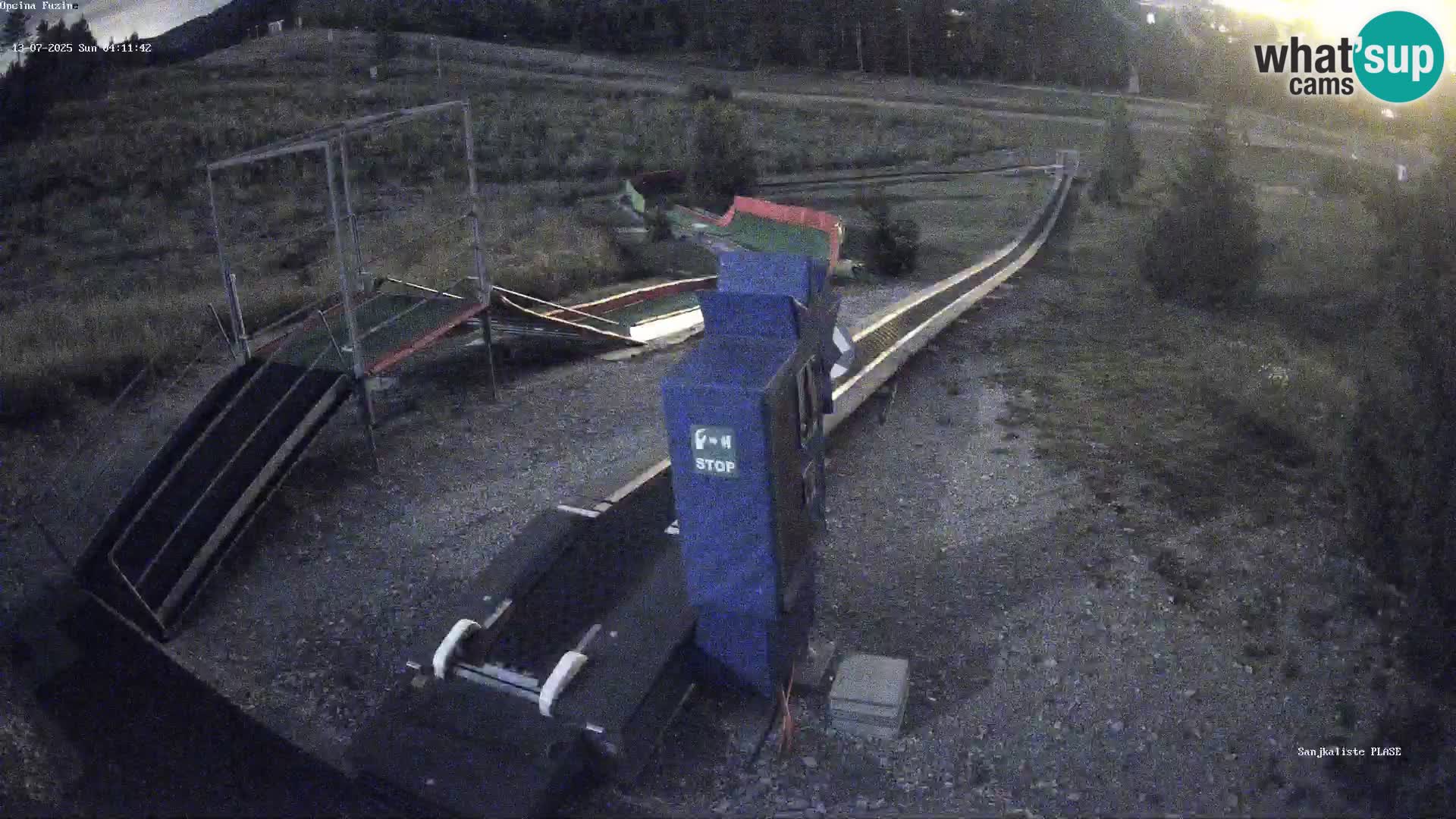 Live webcam Fužine toboggan run – Croatia