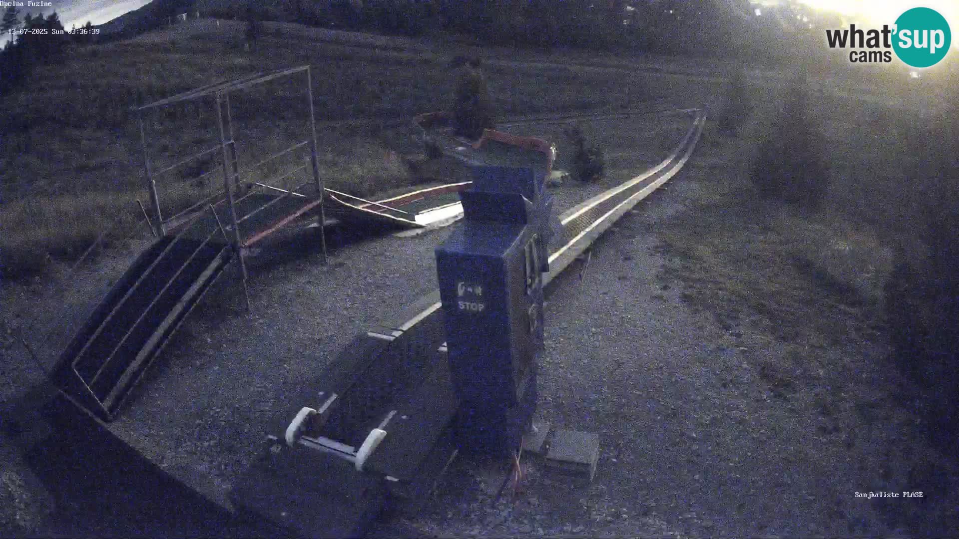Live webcam Fužine toboggan run – Croatia