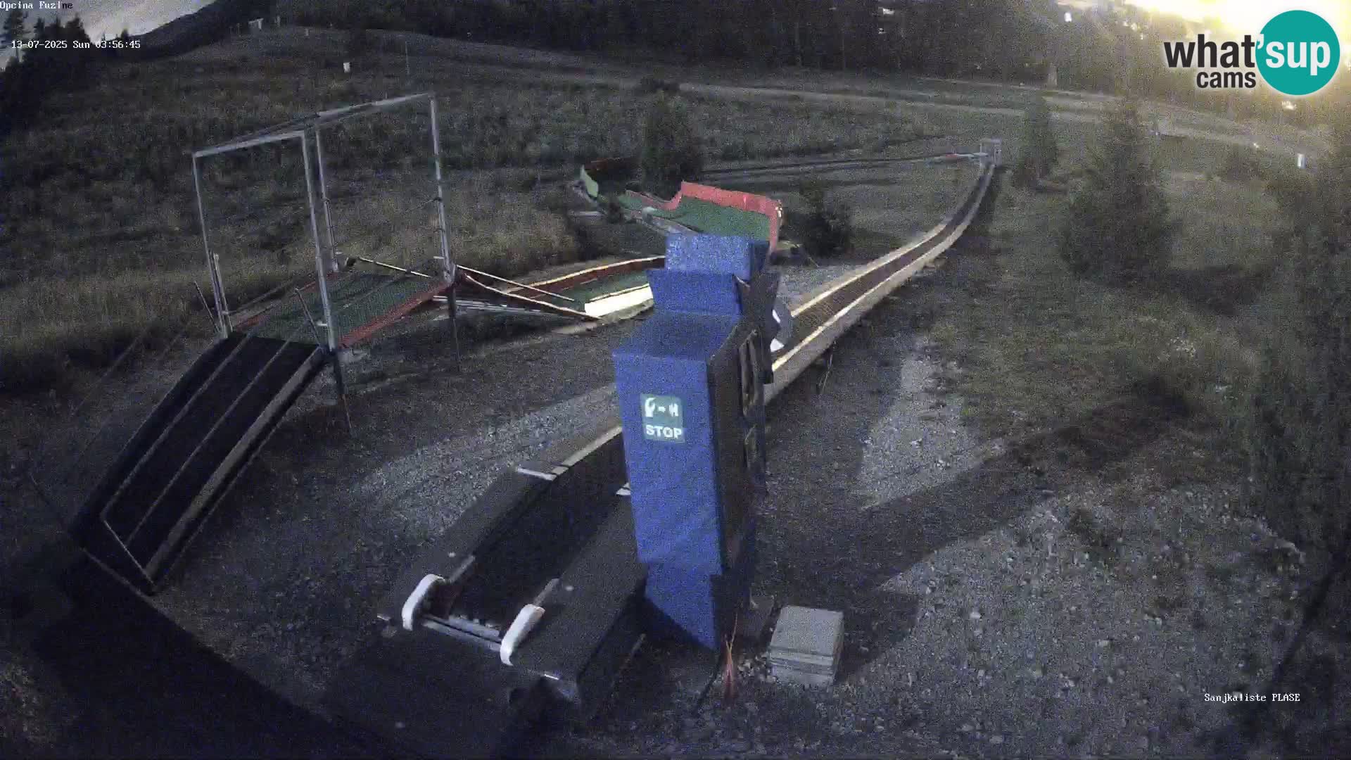 Live webcam Fužine toboggan run – Croatia