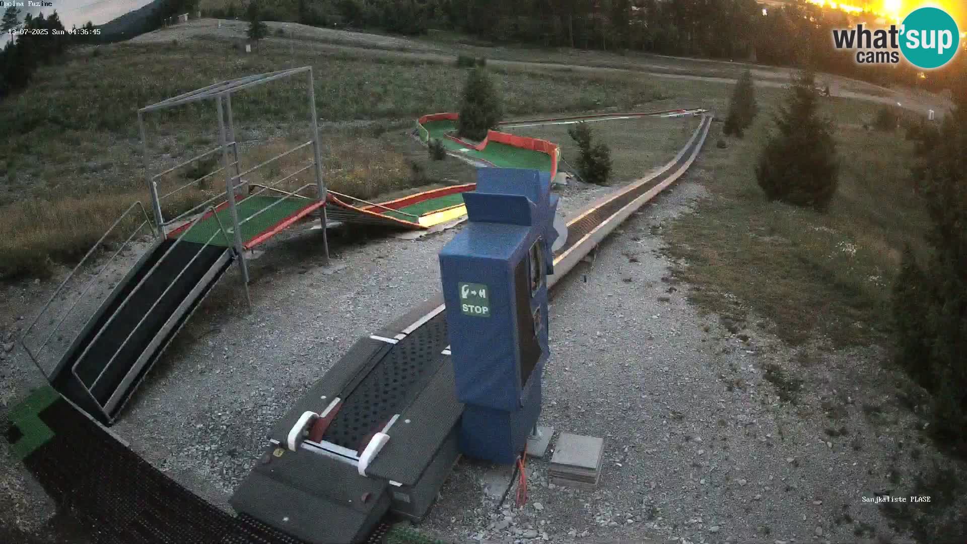 Live webcam Pista da slittino Fužine – Croazia