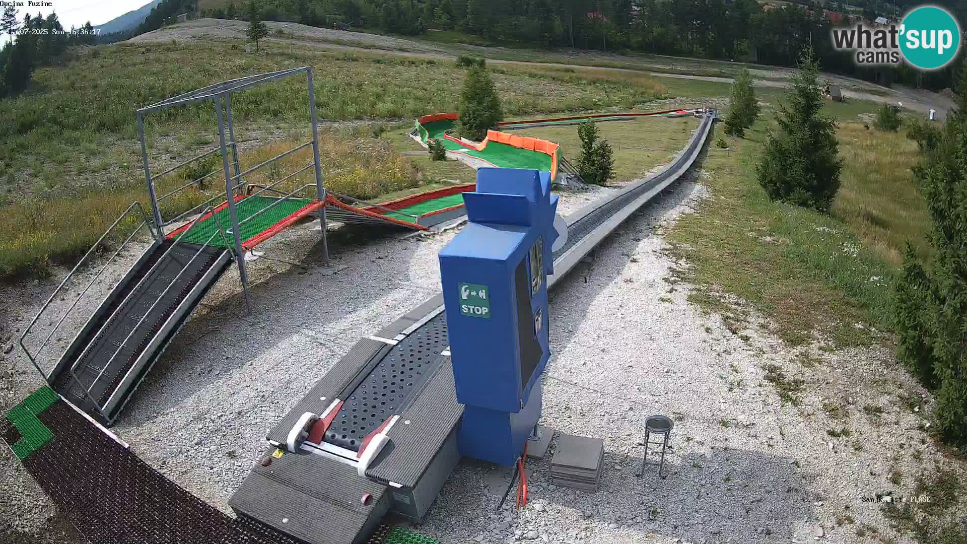 Webcam en direct Piste de luge de Fužine – Croatie