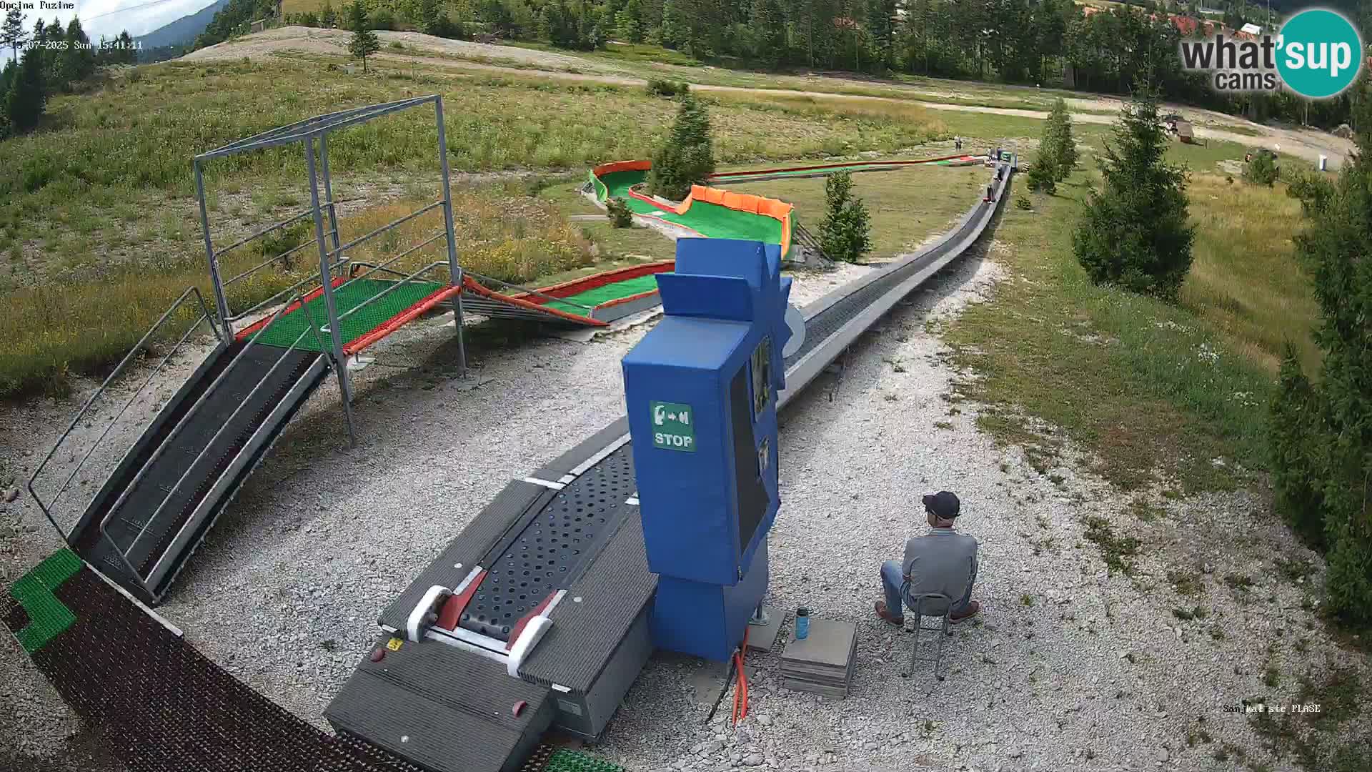 Live webcam Fužine toboggan run – Croatia