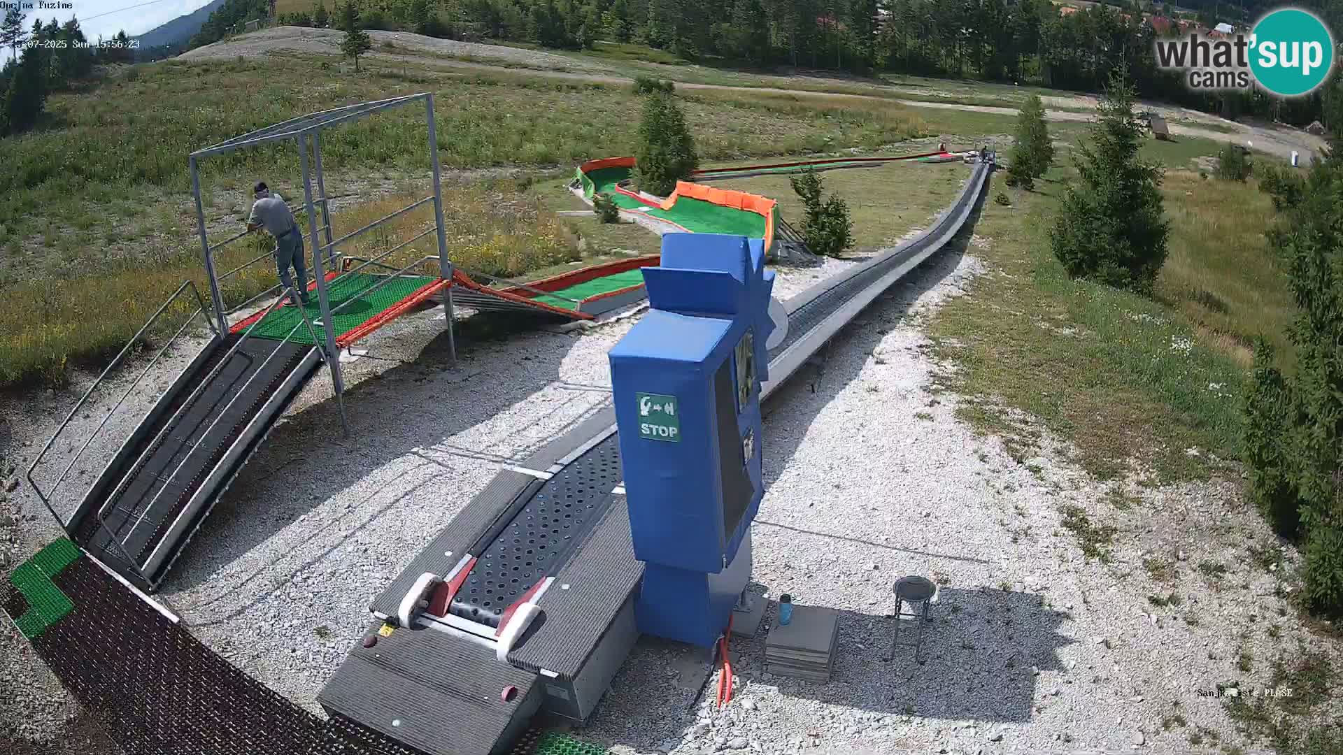 Live webcam Pista da slittino Fužine – Croazia