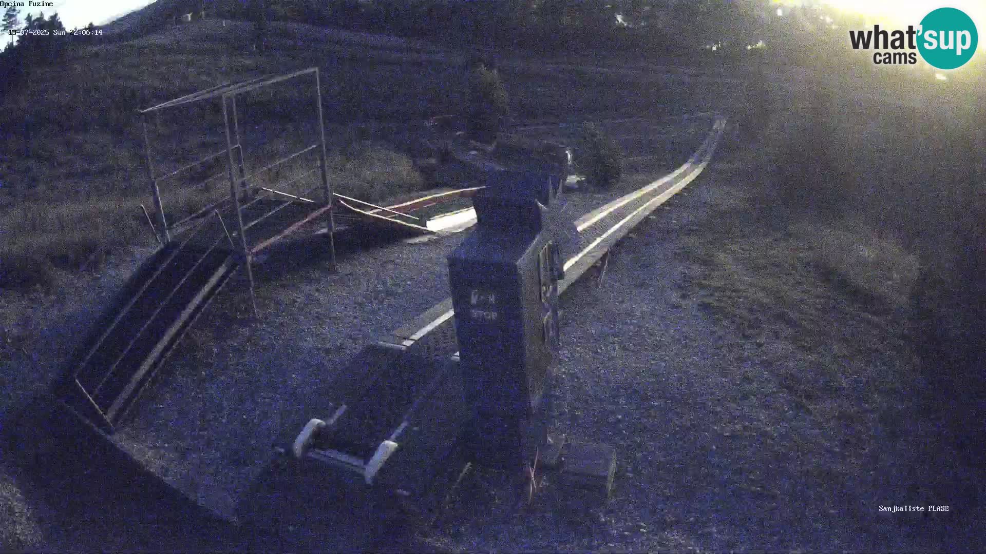 Live webcam Fužine toboggan run – Croatia