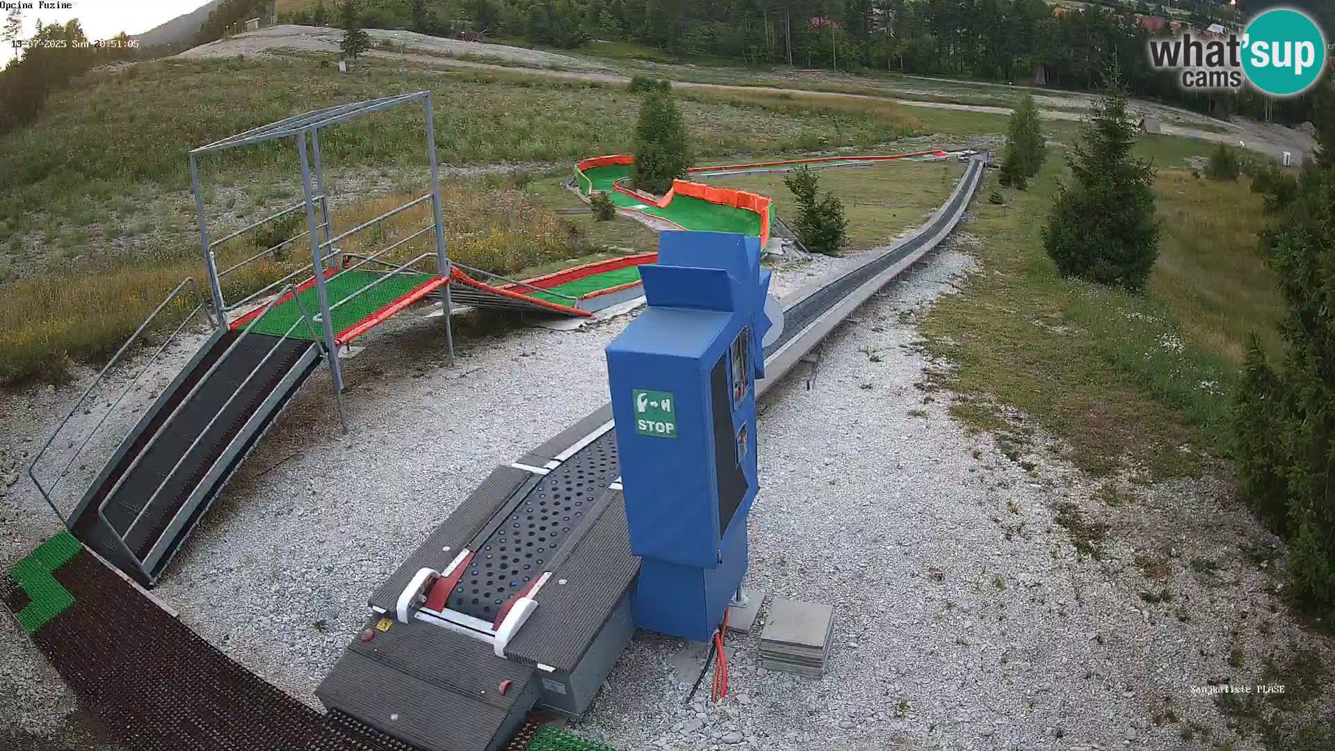 Live webcam Pista da slittino Fužine – Croazia