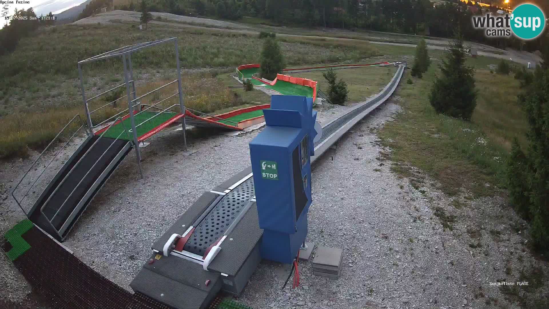 Live webcam Pista da slittino Fužine – Croazia