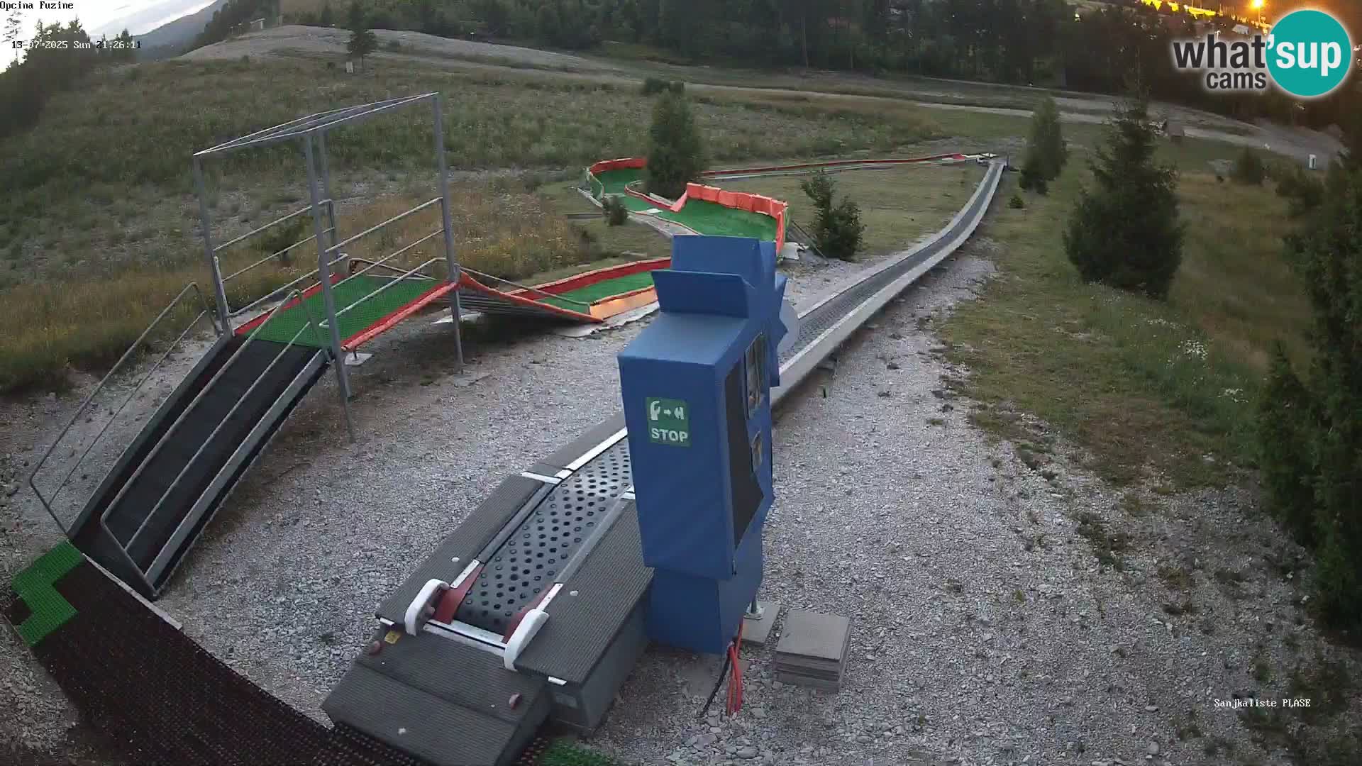 Webcam en direct Piste de luge de Fužine – Croatie