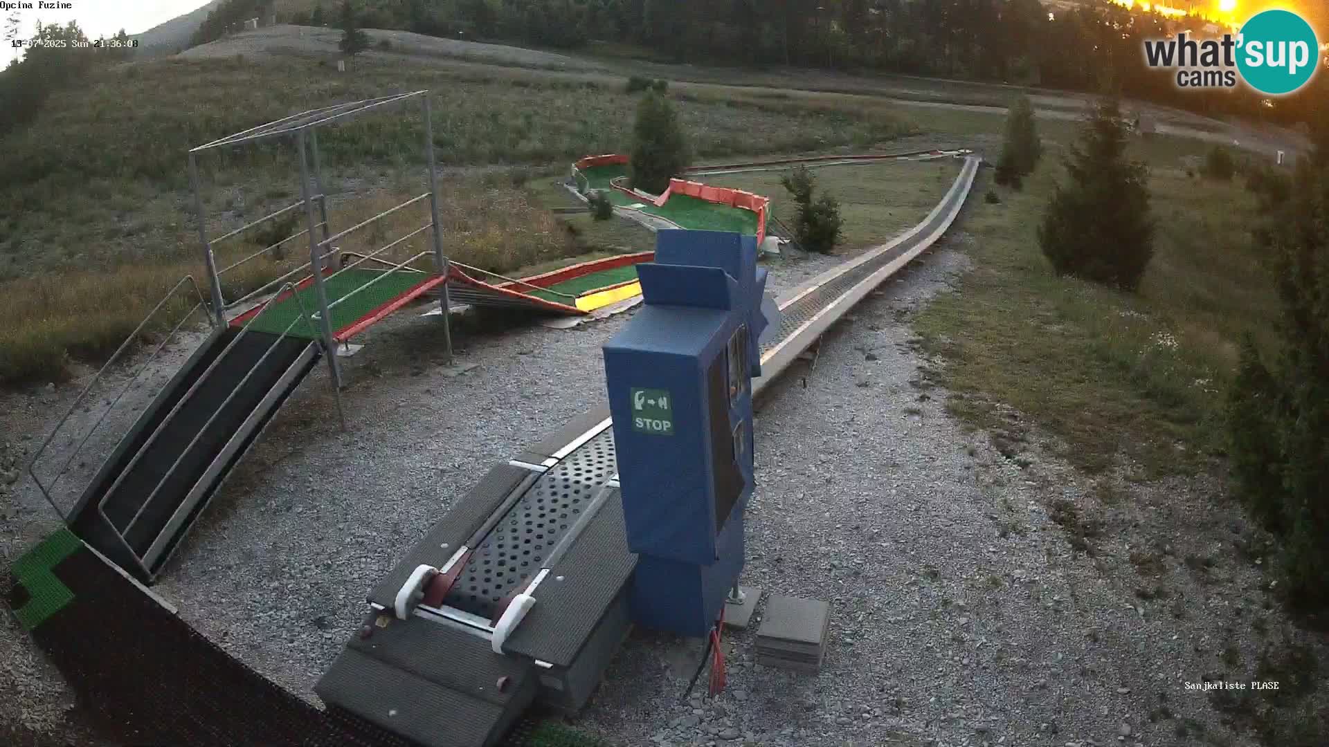 Live webcam Pista da slittino Fužine – Croazia