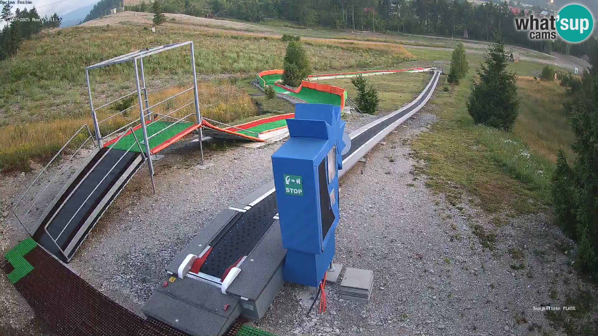 Live webcam Pista da slittino Fužine – Croazia