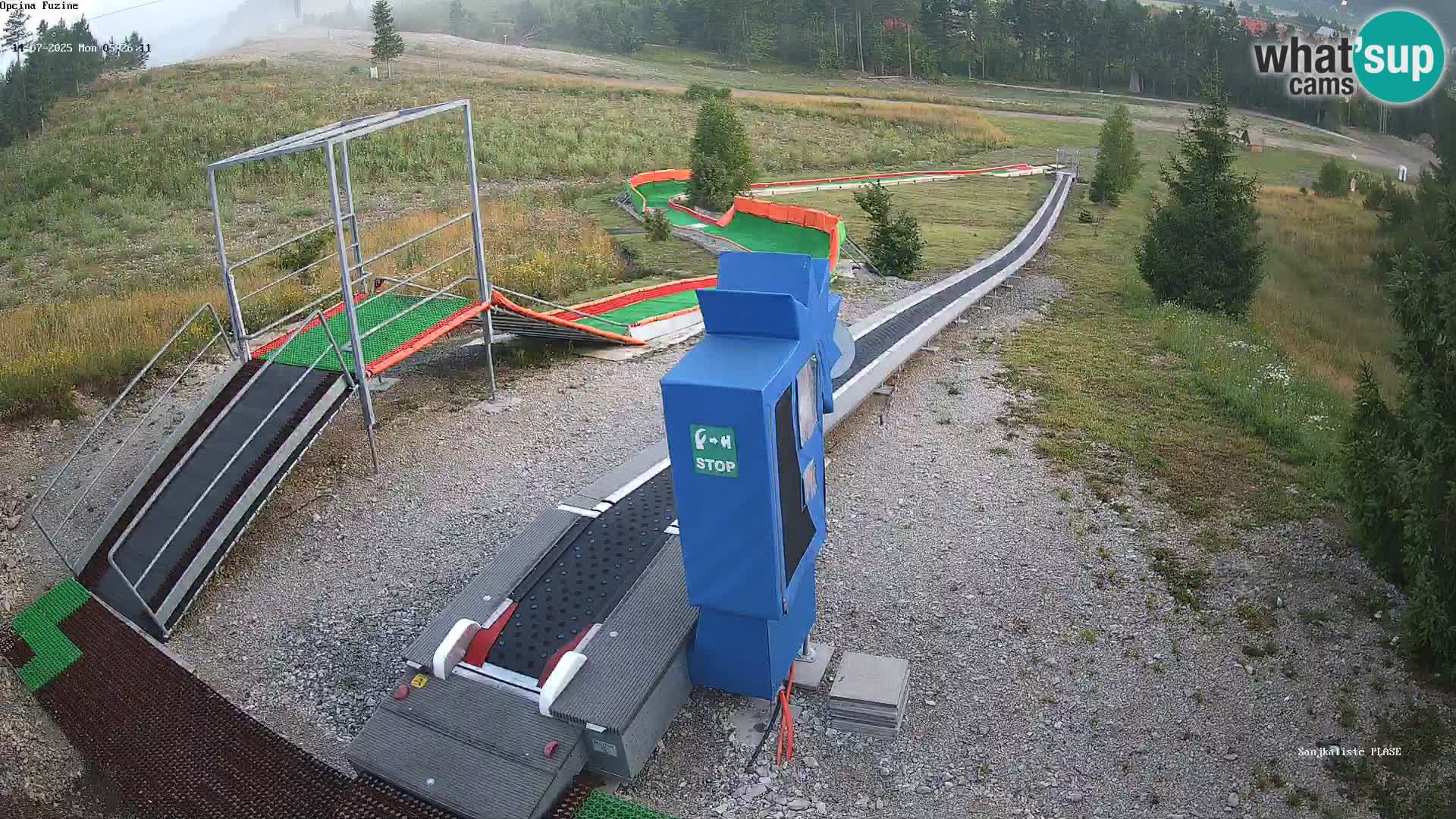Live webcam Pista da slittino Fužine – Croazia