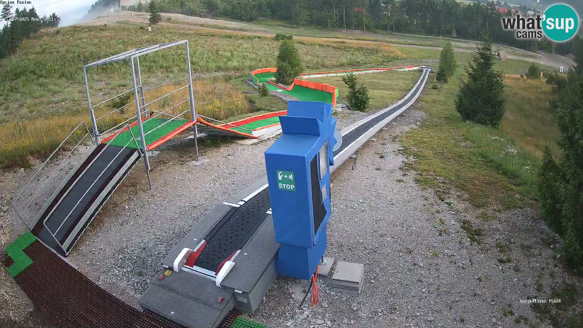 Webcam en direct Piste de luge de Fužine – Croatie