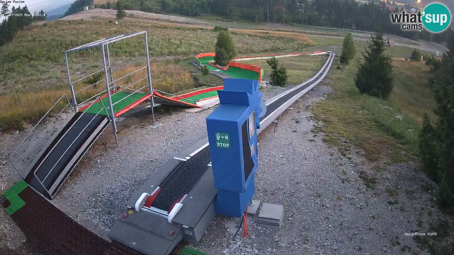 Webcam en direct Piste de luge de Fužine – Croatie