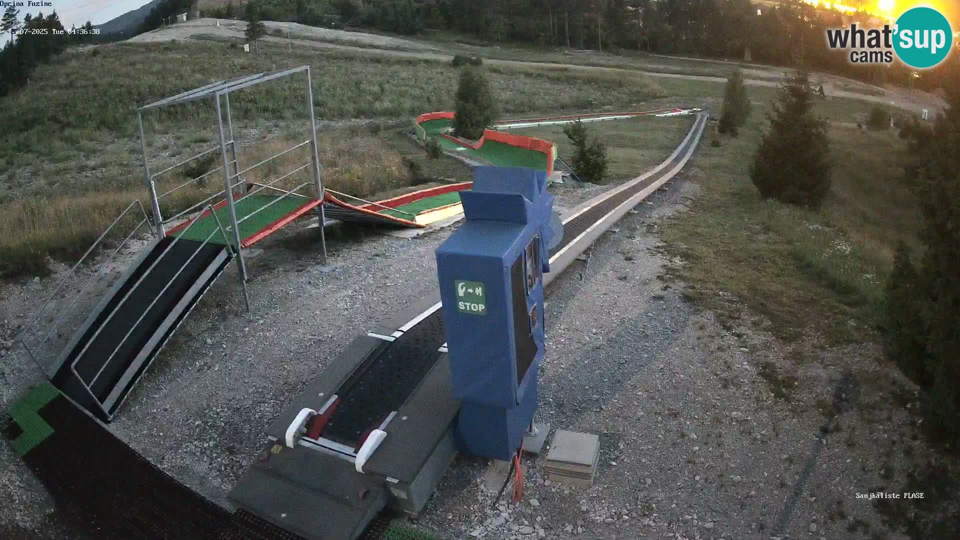 Live webcam Fužine toboggan run – Croatia