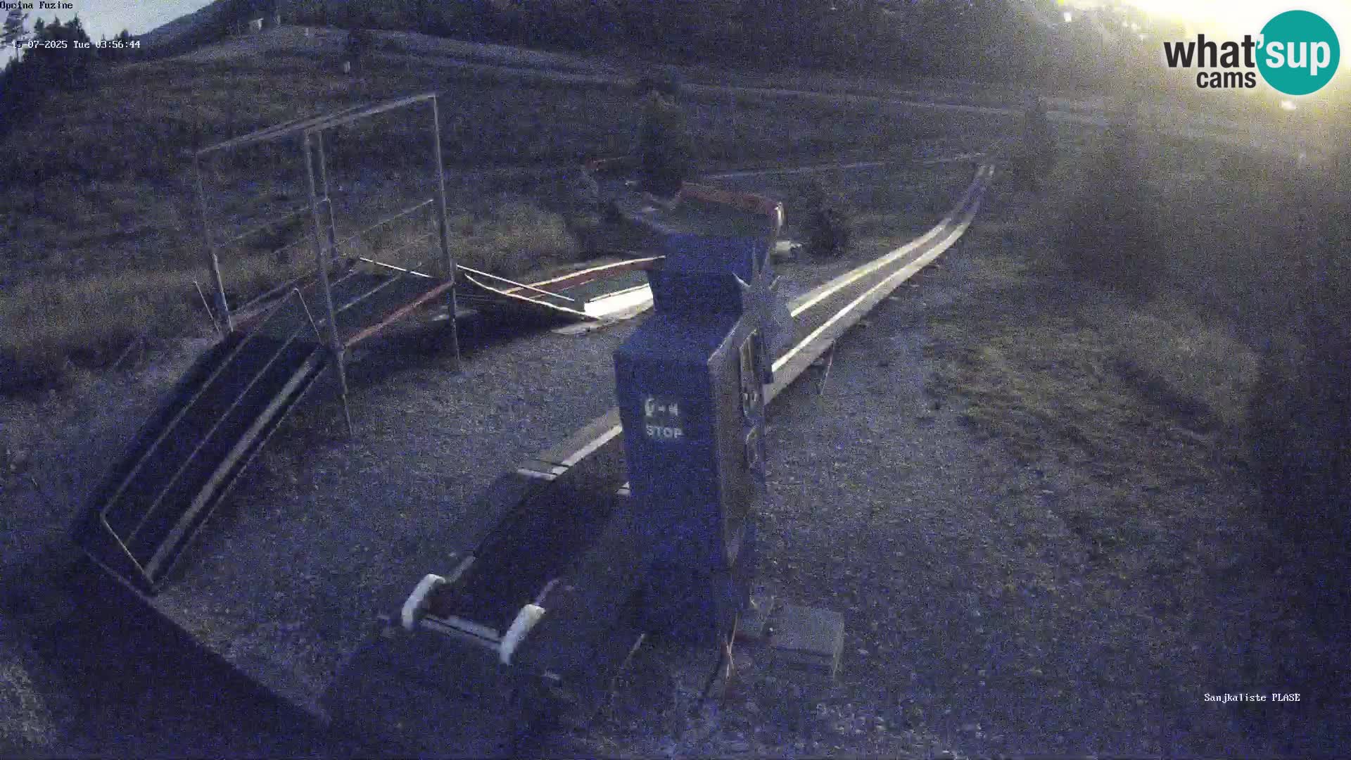Live webcam Fužine toboggan run – Croatia