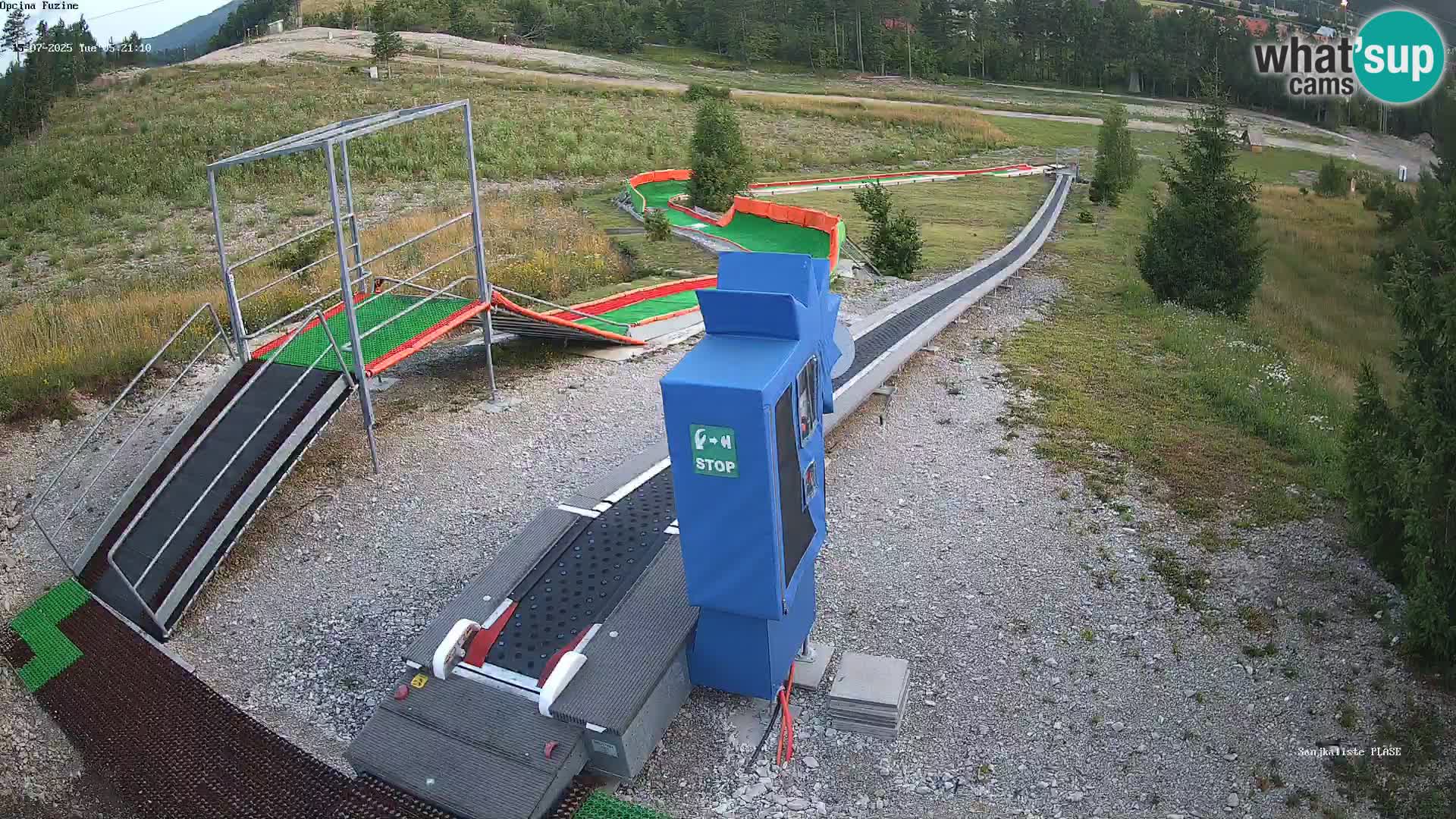 Live webcam Pista da slittino Fužine – Croazia