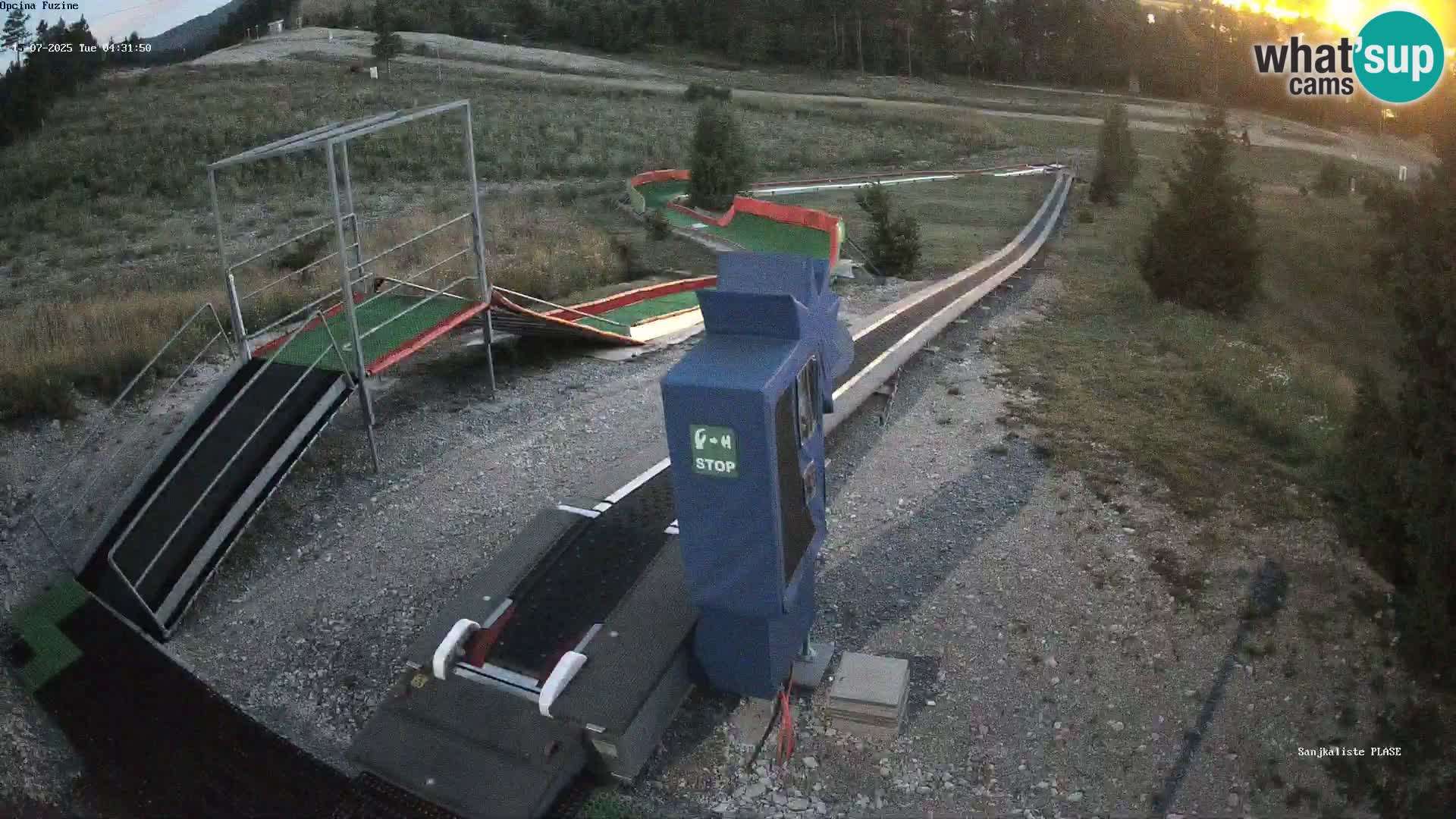 Webcam en direct Piste de luge de Fužine – Croatie