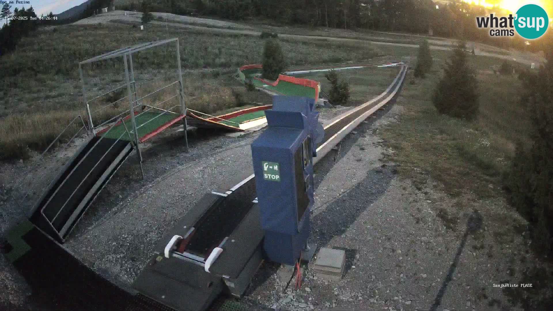 Live webcam Pista da slittino Fužine – Croazia